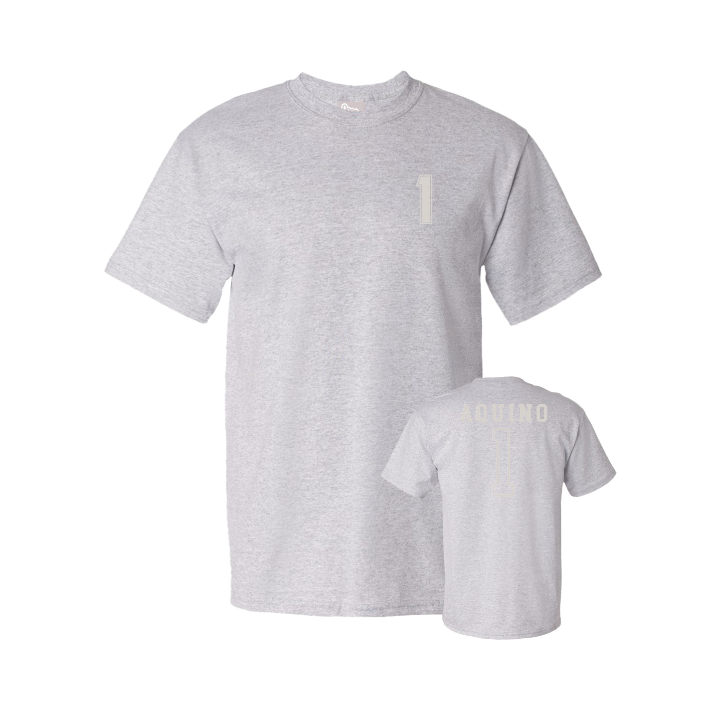 Youth Tee — Chest Back in Grey