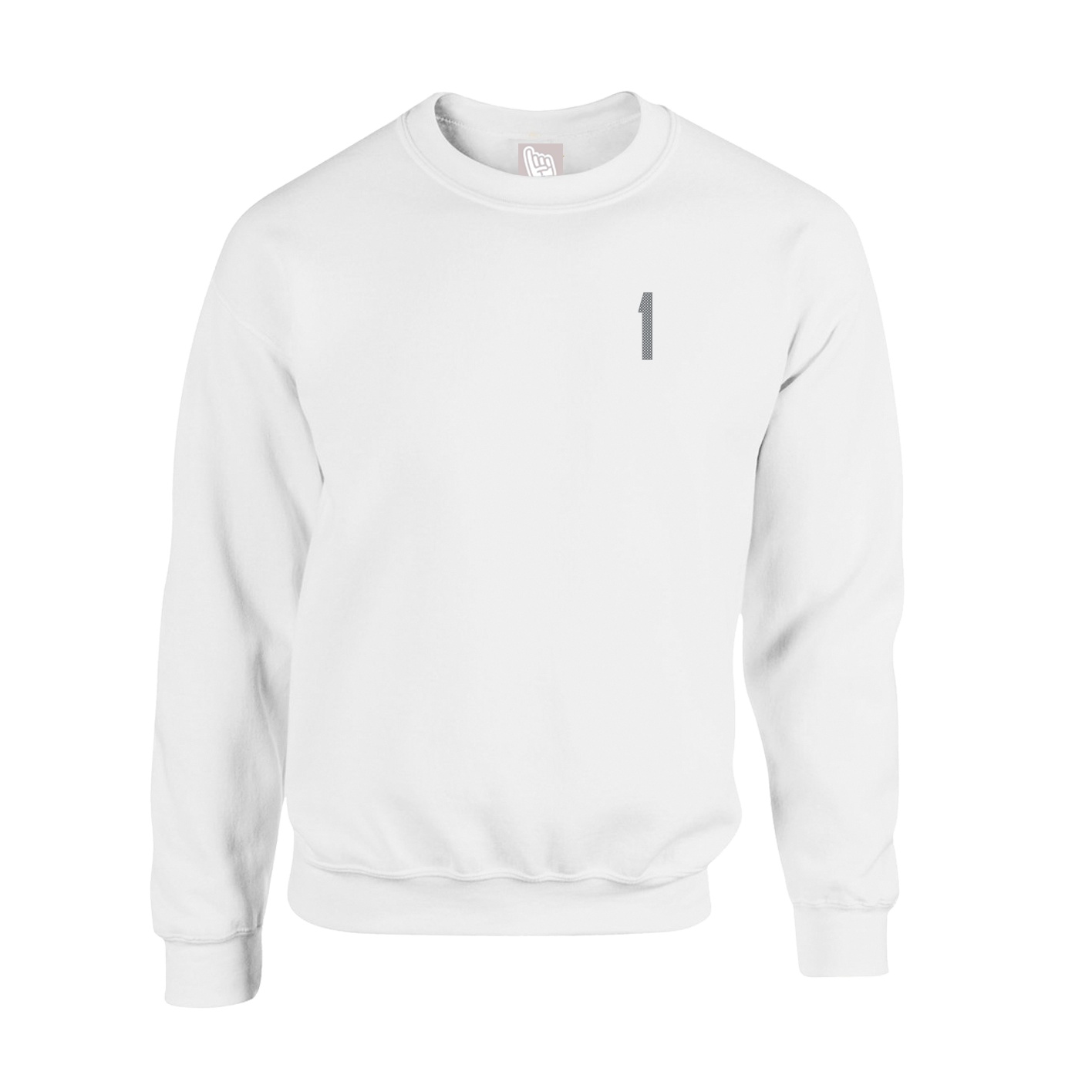 Fleece Crew — Front Shirsy in White