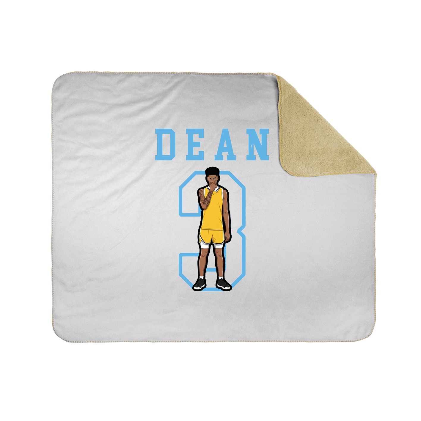 Throw Blanket — Shirsey in White