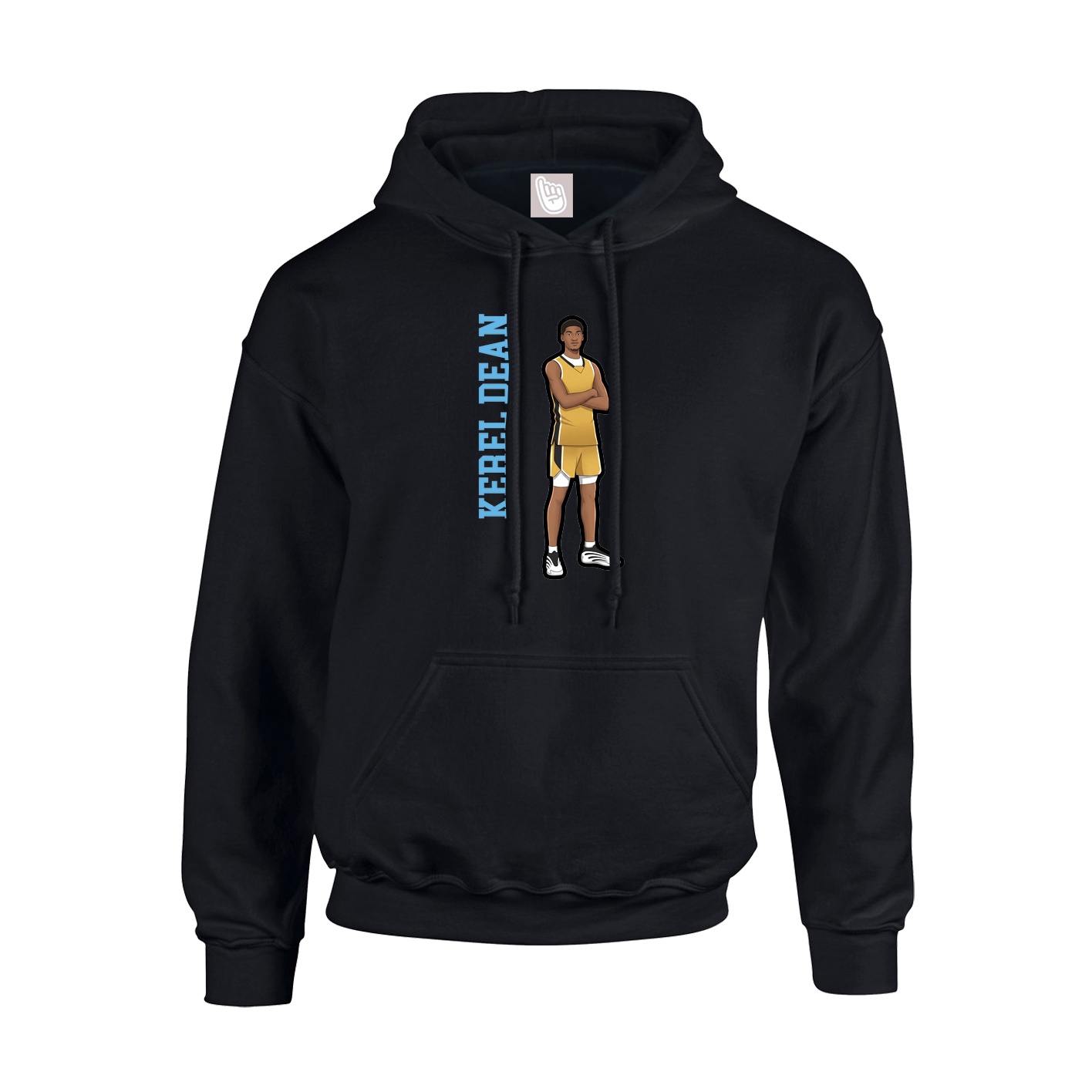 Hoodie — Name Vertical in Black
