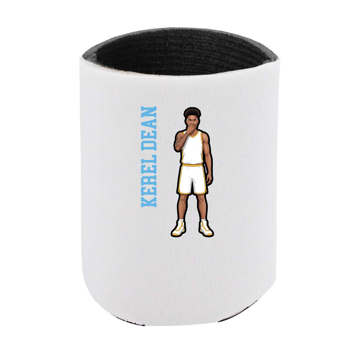 Can Holder — Name Vertical in White