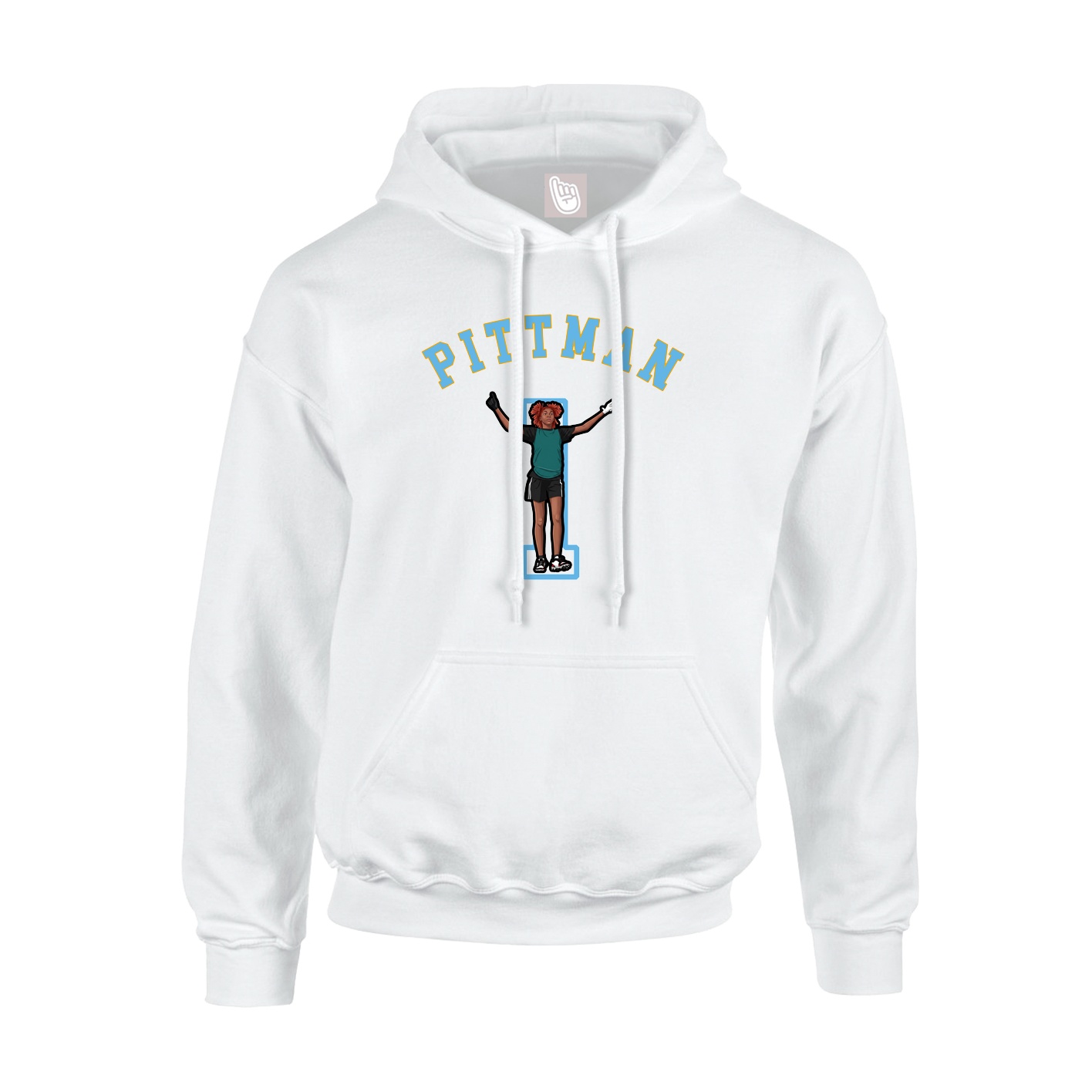 Youth Hoodie — Shirsey Arch in White