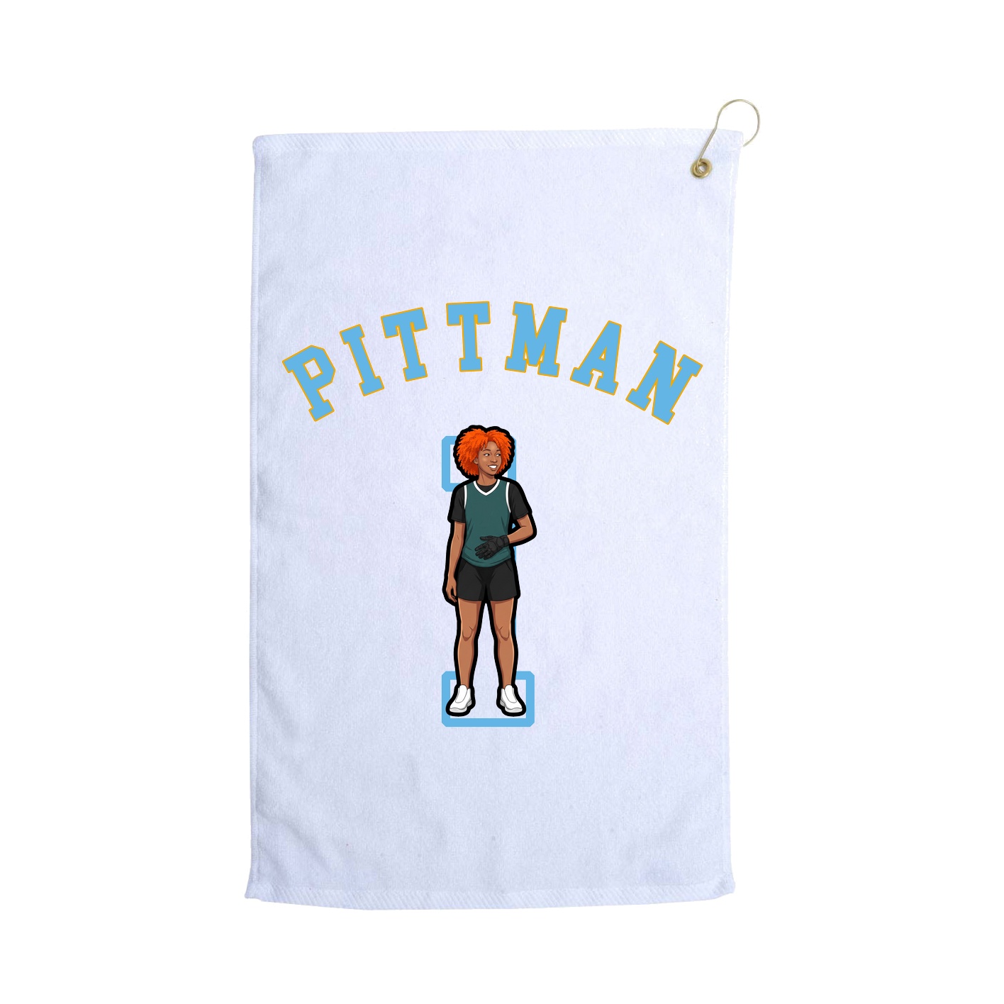 Golf Towel — Shirsey Arch in White