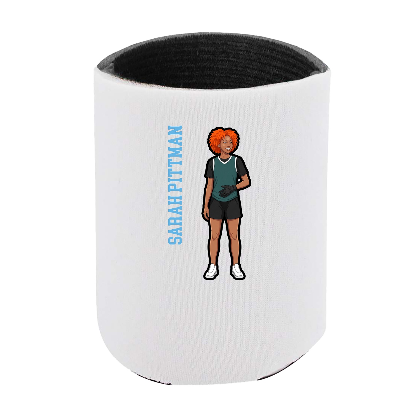 Can Holder — Name Vertical in White