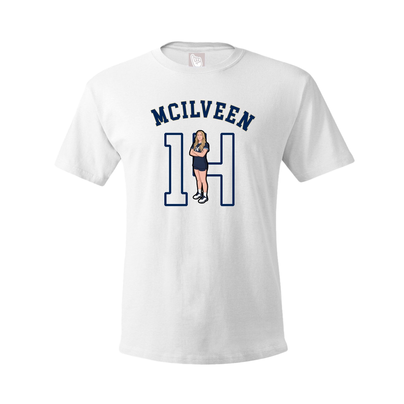 Youth Tee — Shirsey Arch in White