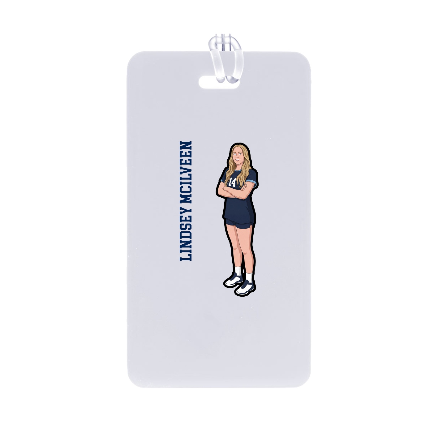 Bag Tag — Name Vertical in Classic