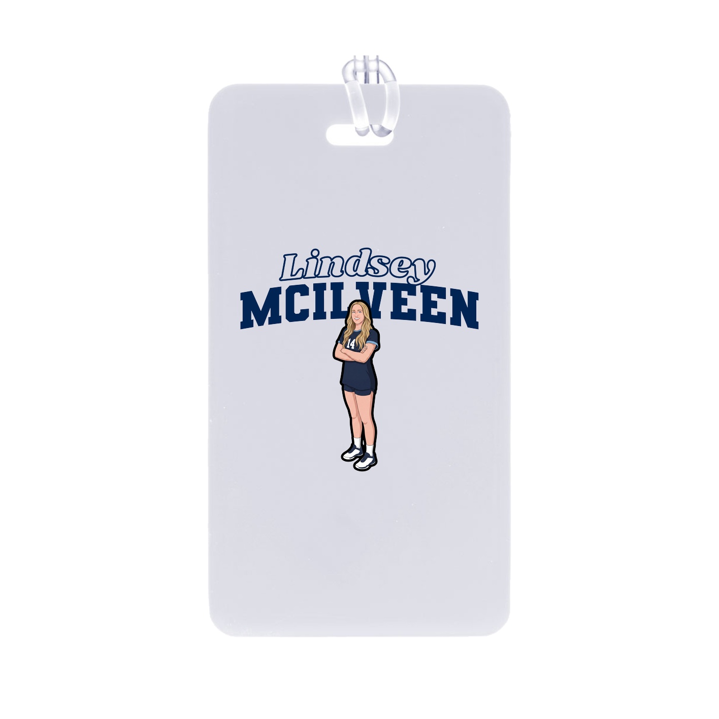 Bag Tag — Name Arch in Classic