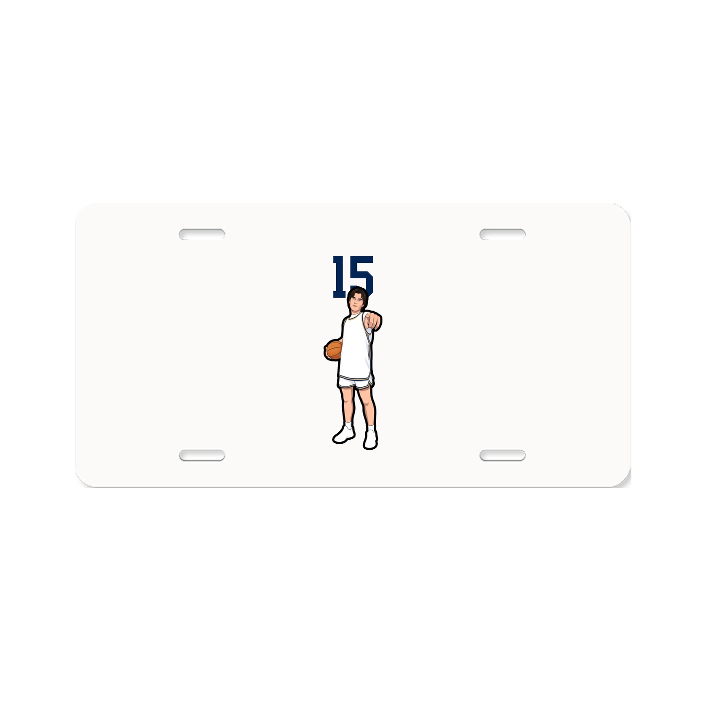 License Plate — Number Top in Classic