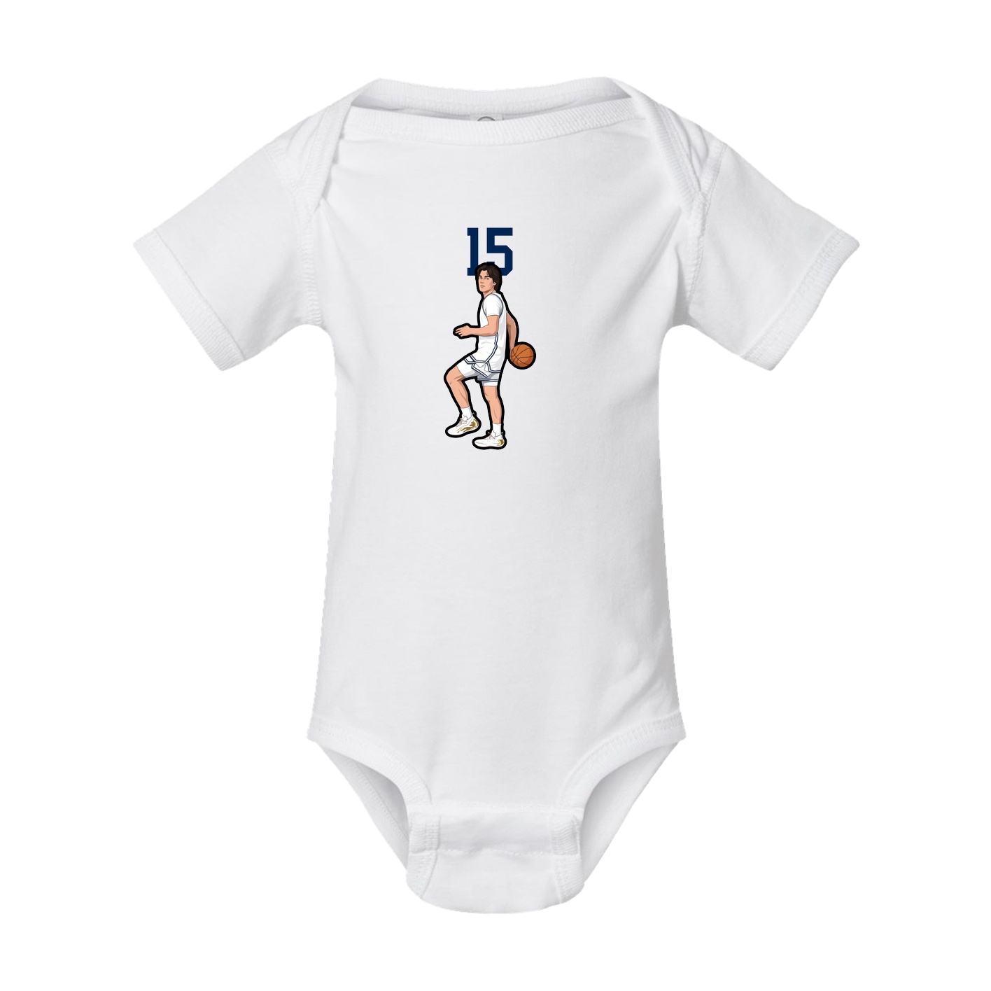 Baby Onesie — Number Top in White