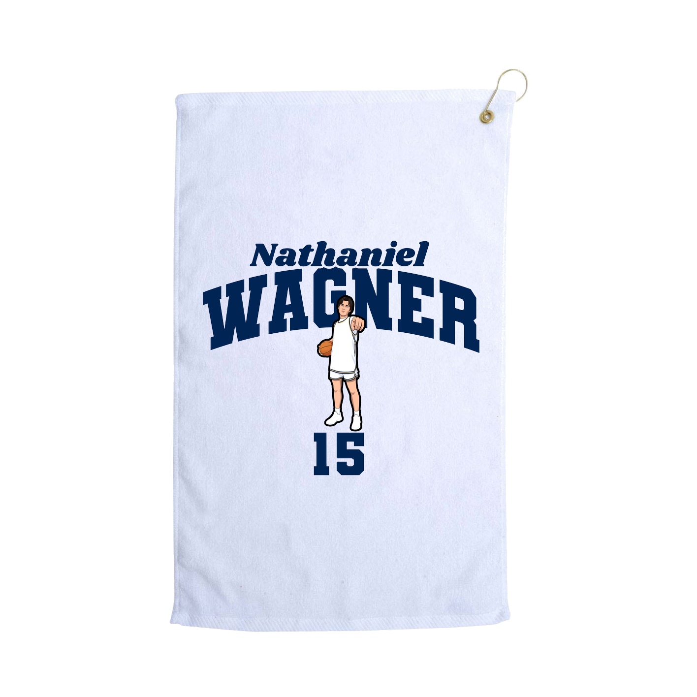 Golf Towel — Signature Arch in White