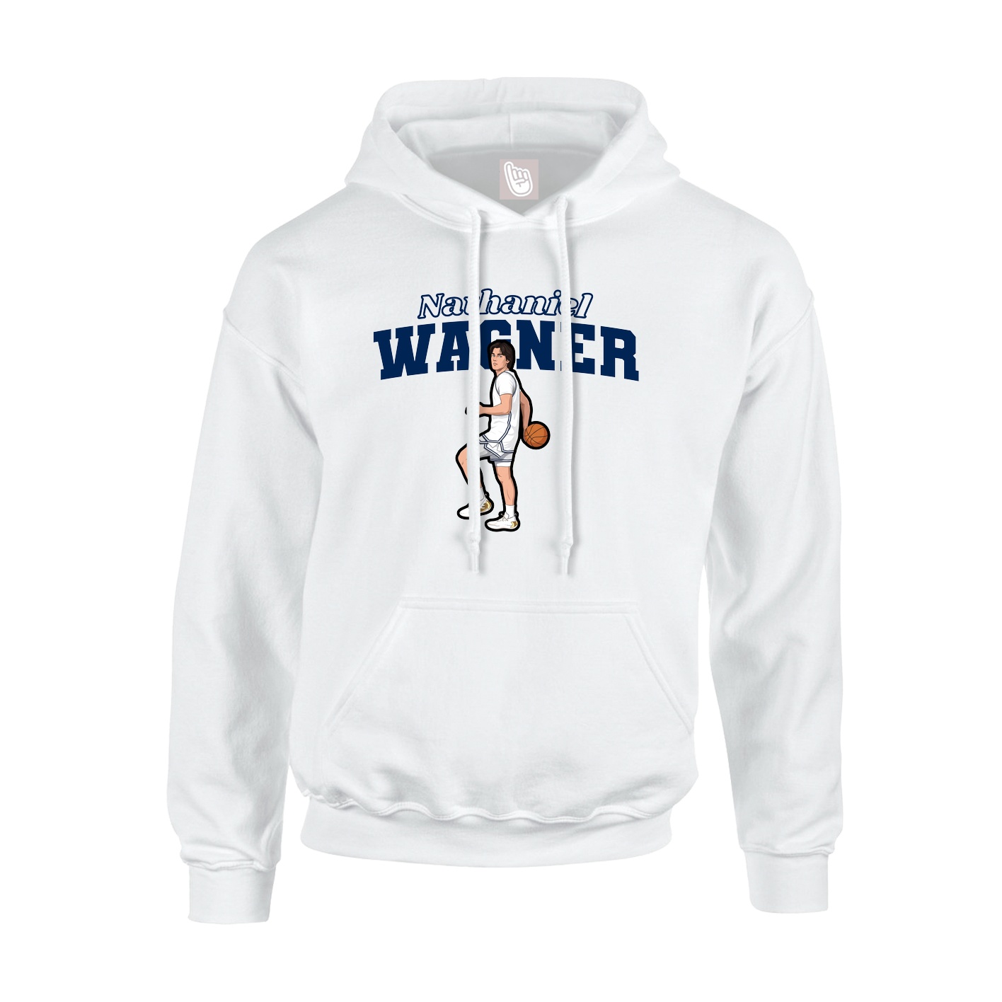 Hoodie — Name Arch in White