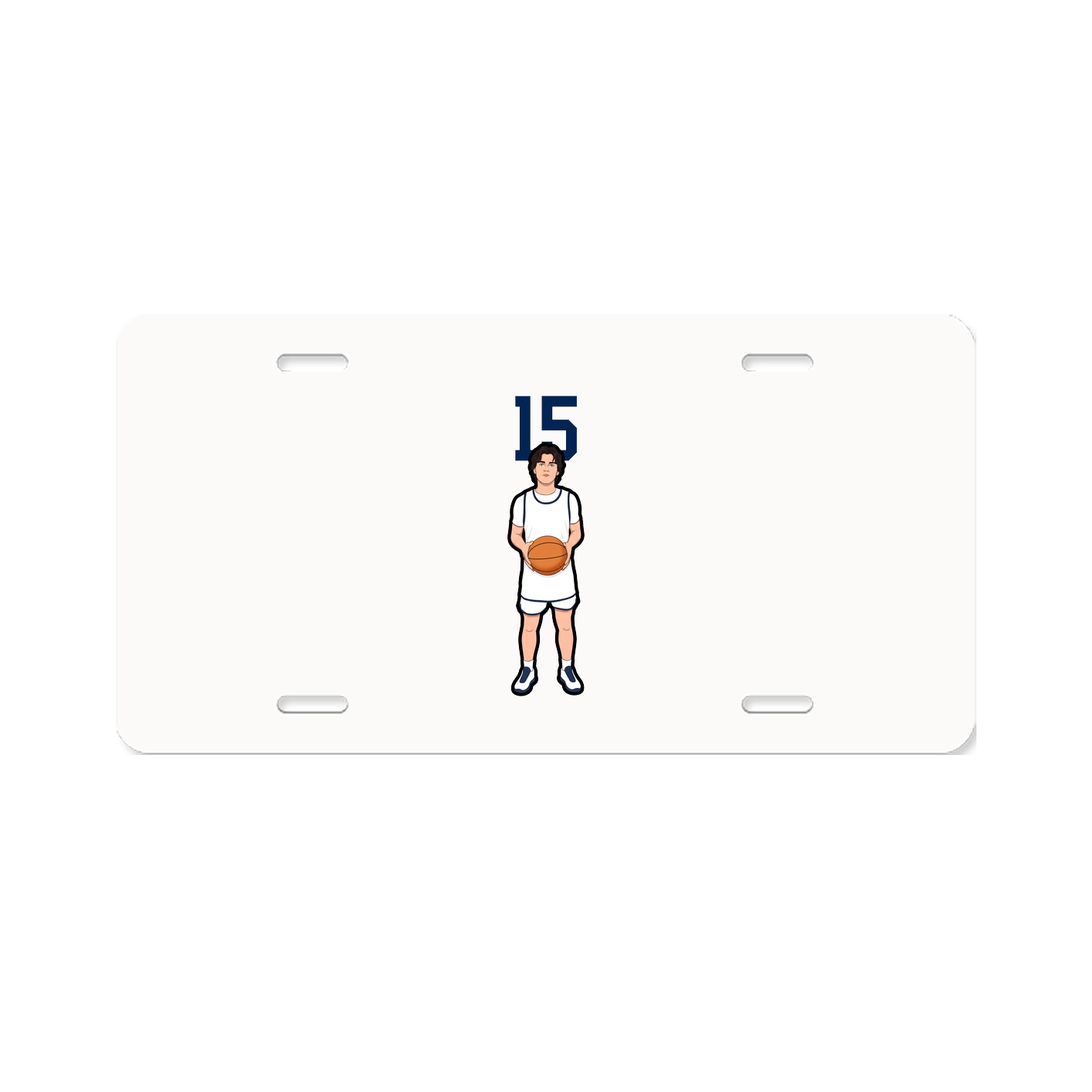 License Plate — Number Top in Classic