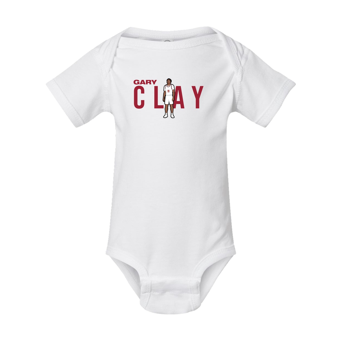 Baby Onesie — Player Name in White