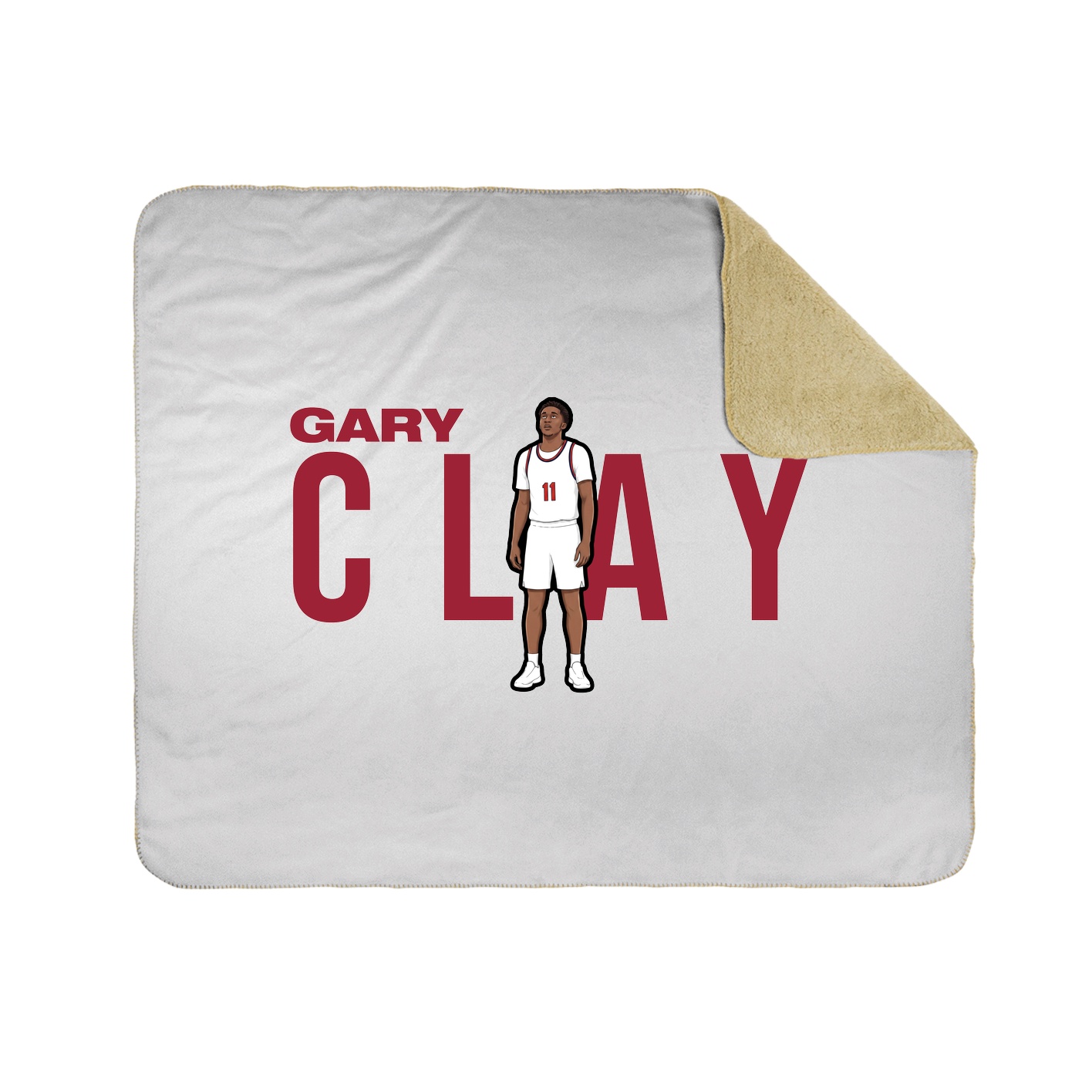 Throw Blanket — Player Name in White