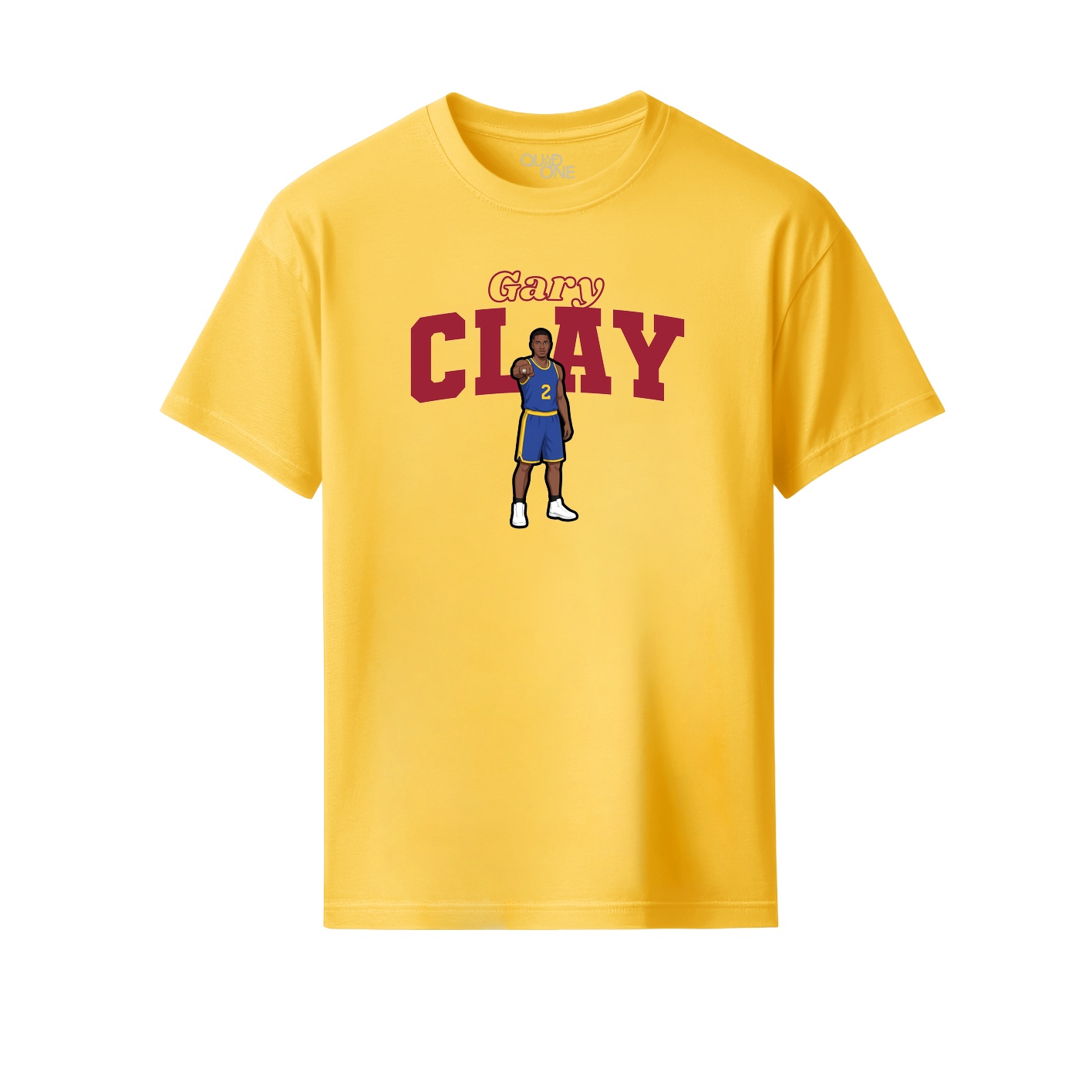 Youth Tee — Name Arch in Yellow