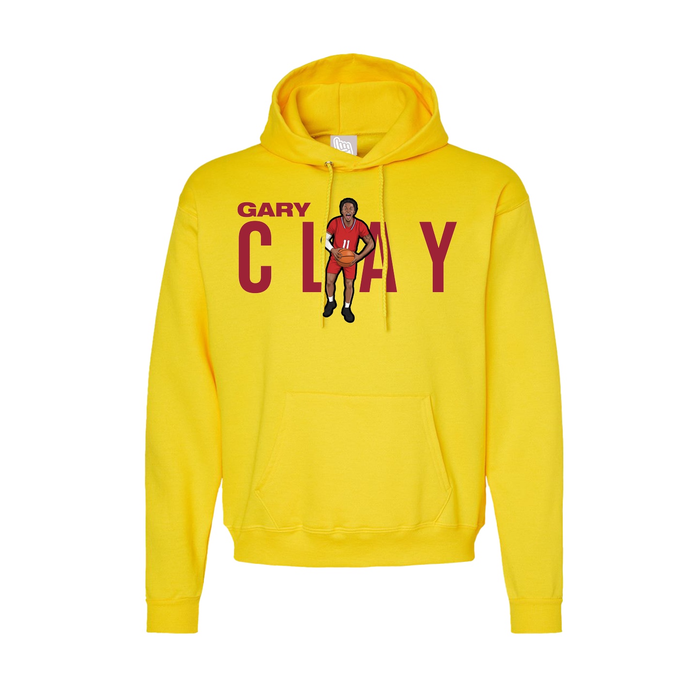 Hoodie — Player Name in Yellow