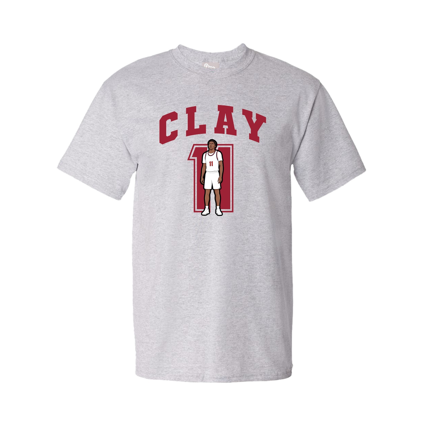 Youth Tee — Number in Grey