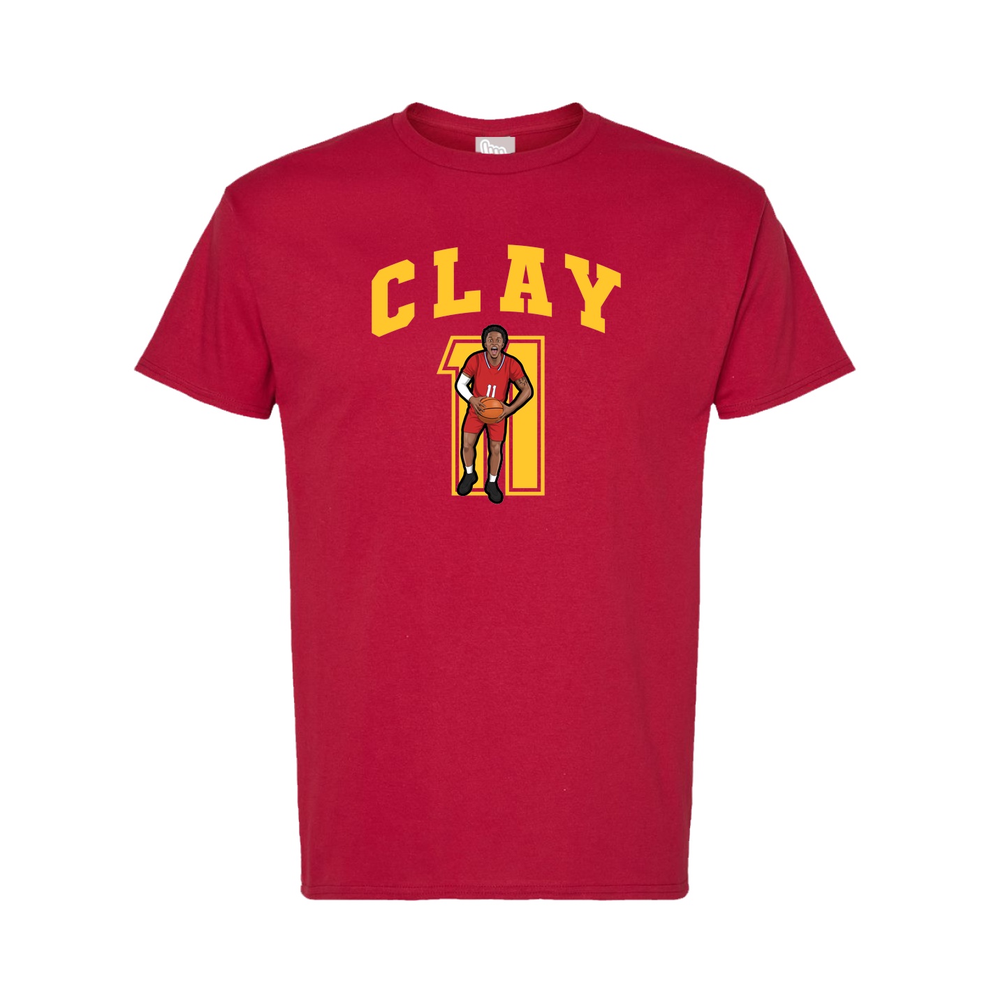 Tee — Number in Crimson