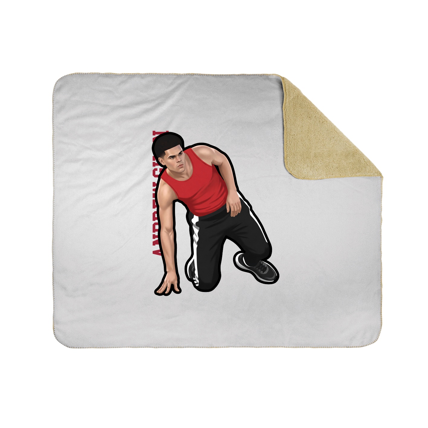 50x60 Sherpa Lined Throw Blanket