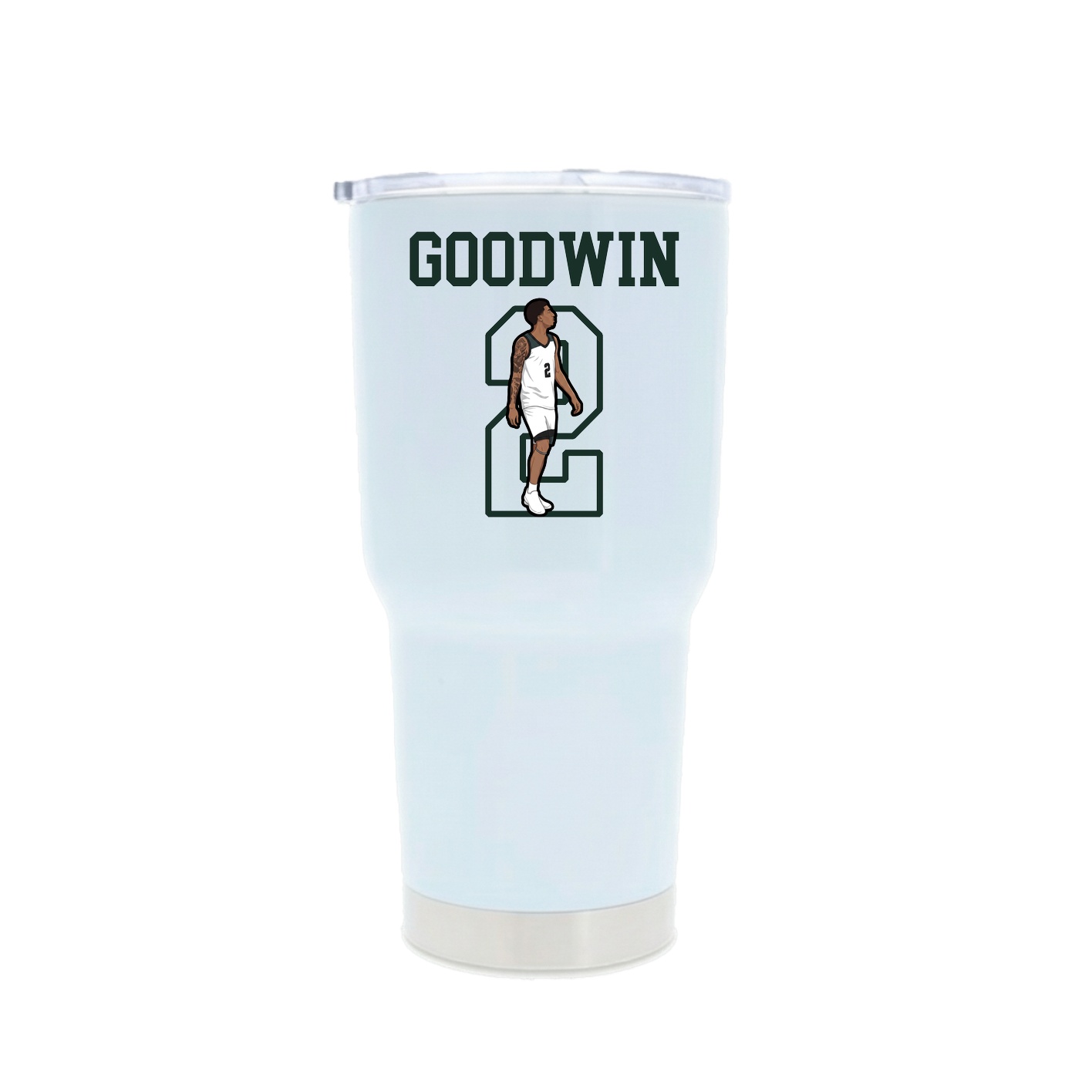 30oz Stainless Steel Tumbler — Shirsey in White