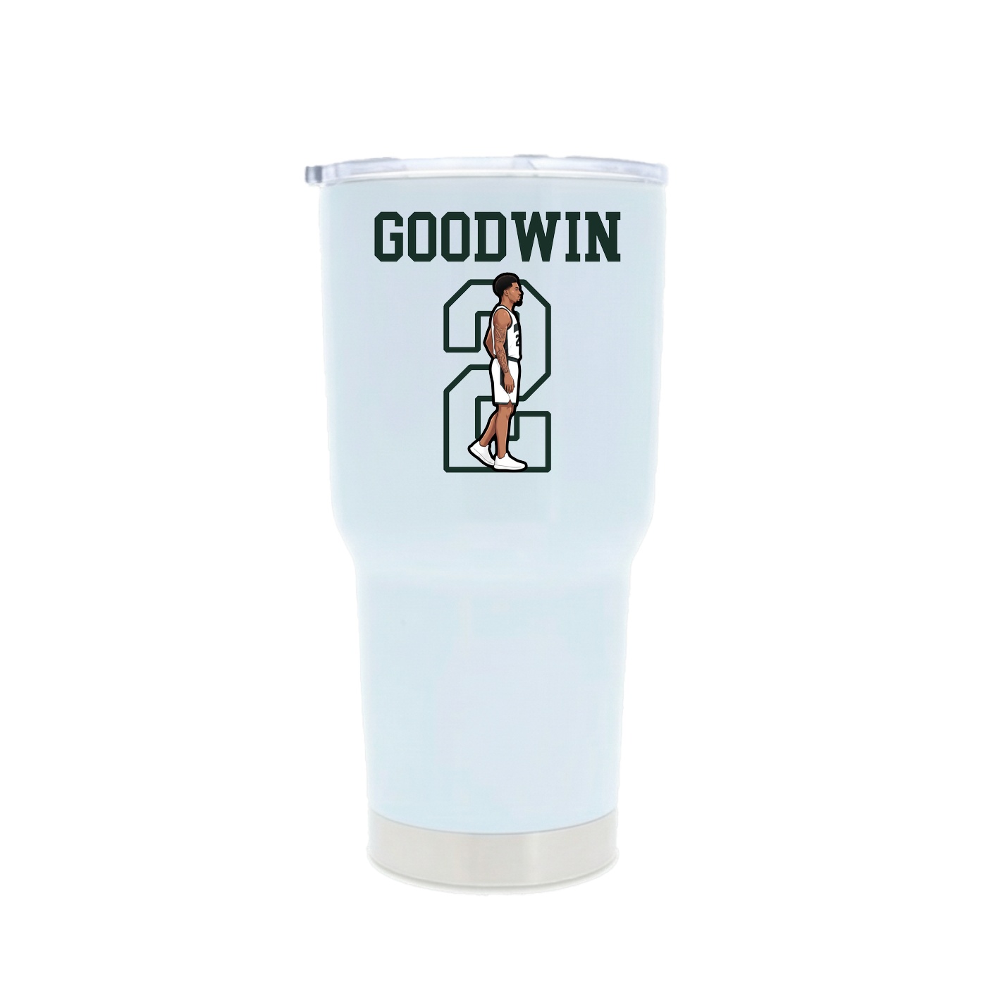 30oz Stainless Steel Tumbler — Shirsey in White