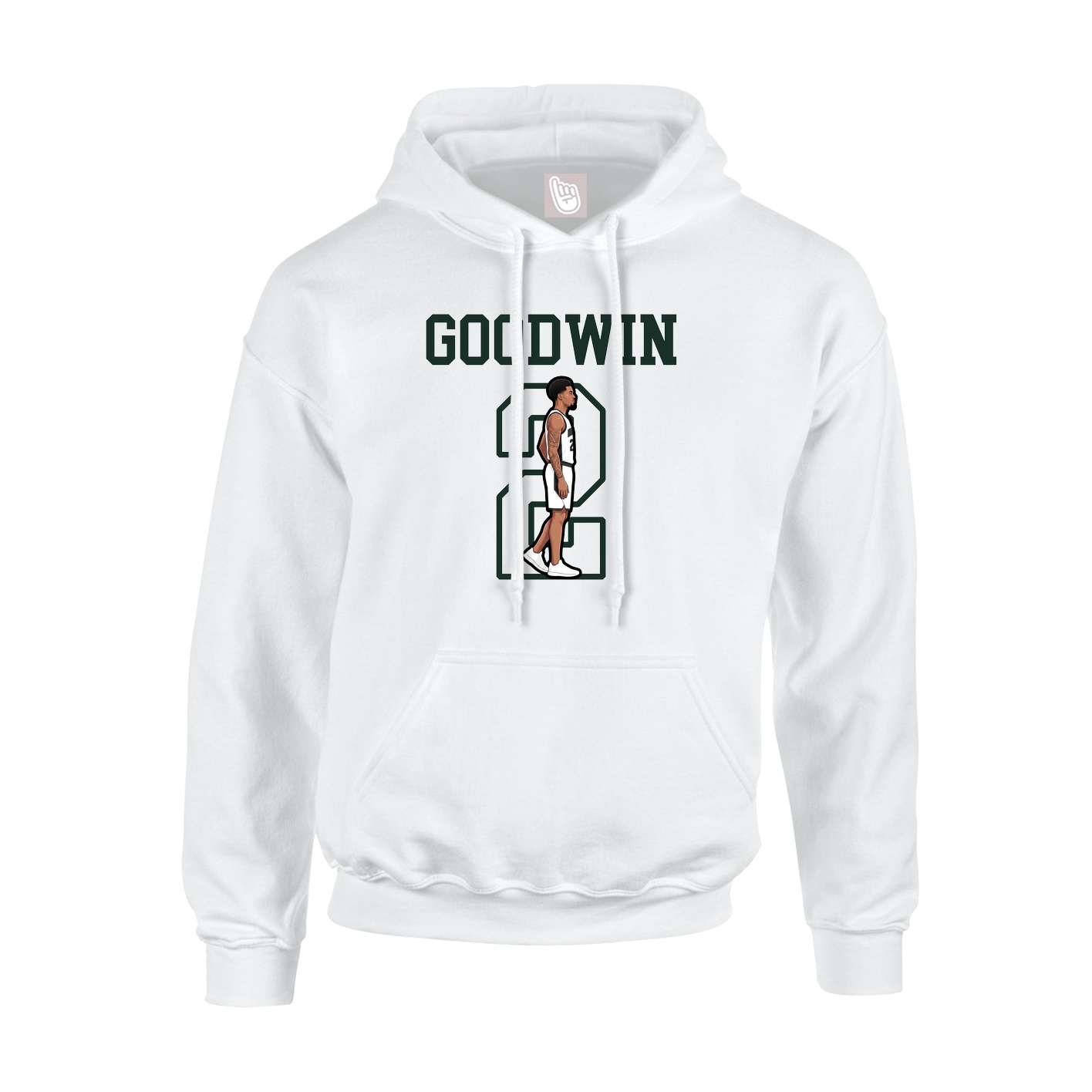 Hoodie — Shirsey in White