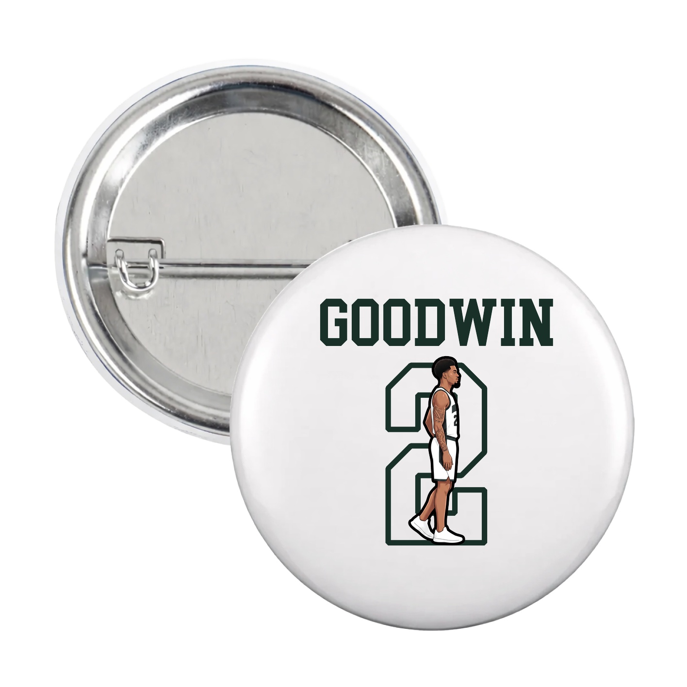 Game Day Button — Shirsey in White