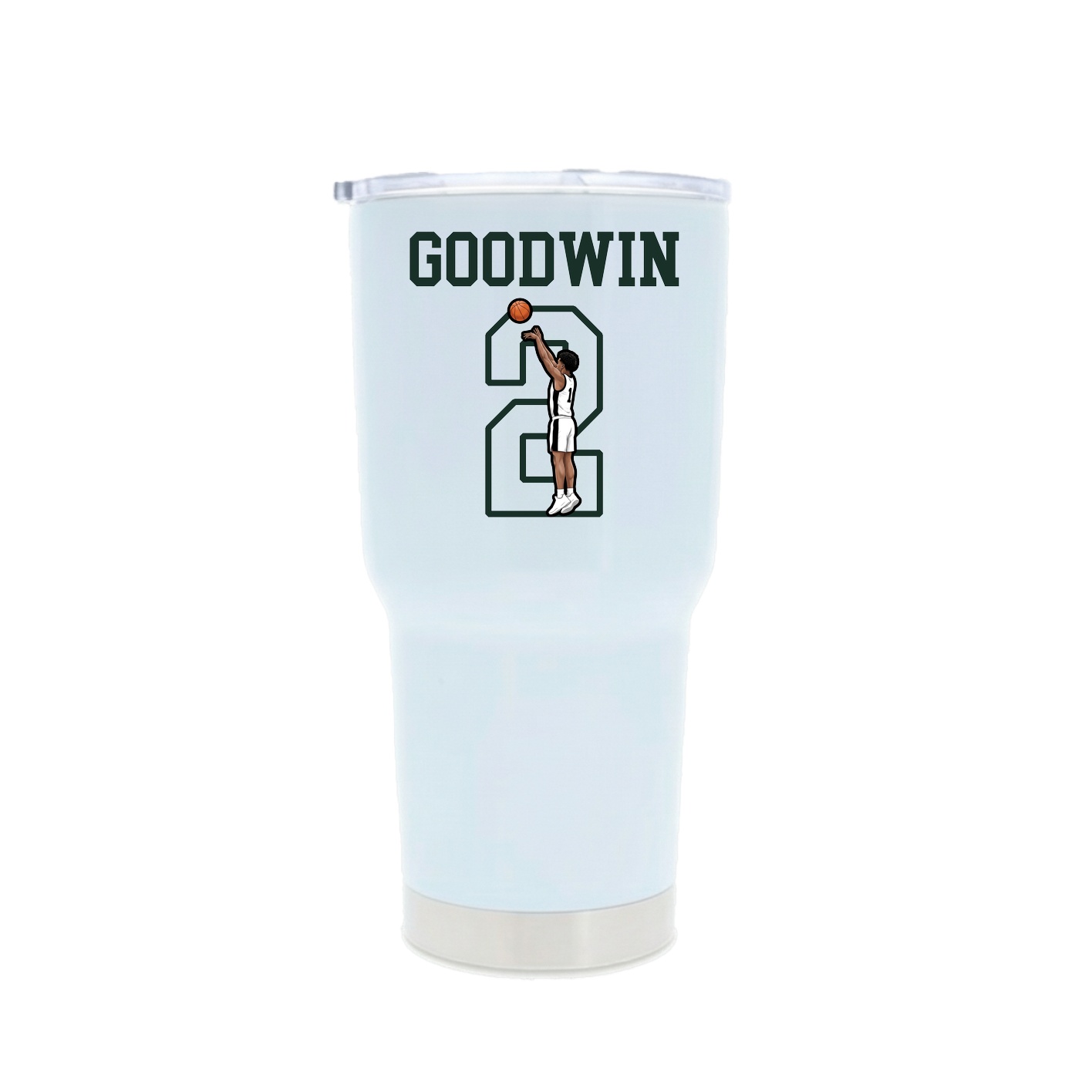 30oz Stainless Steel Tumbler — Shirsey in White