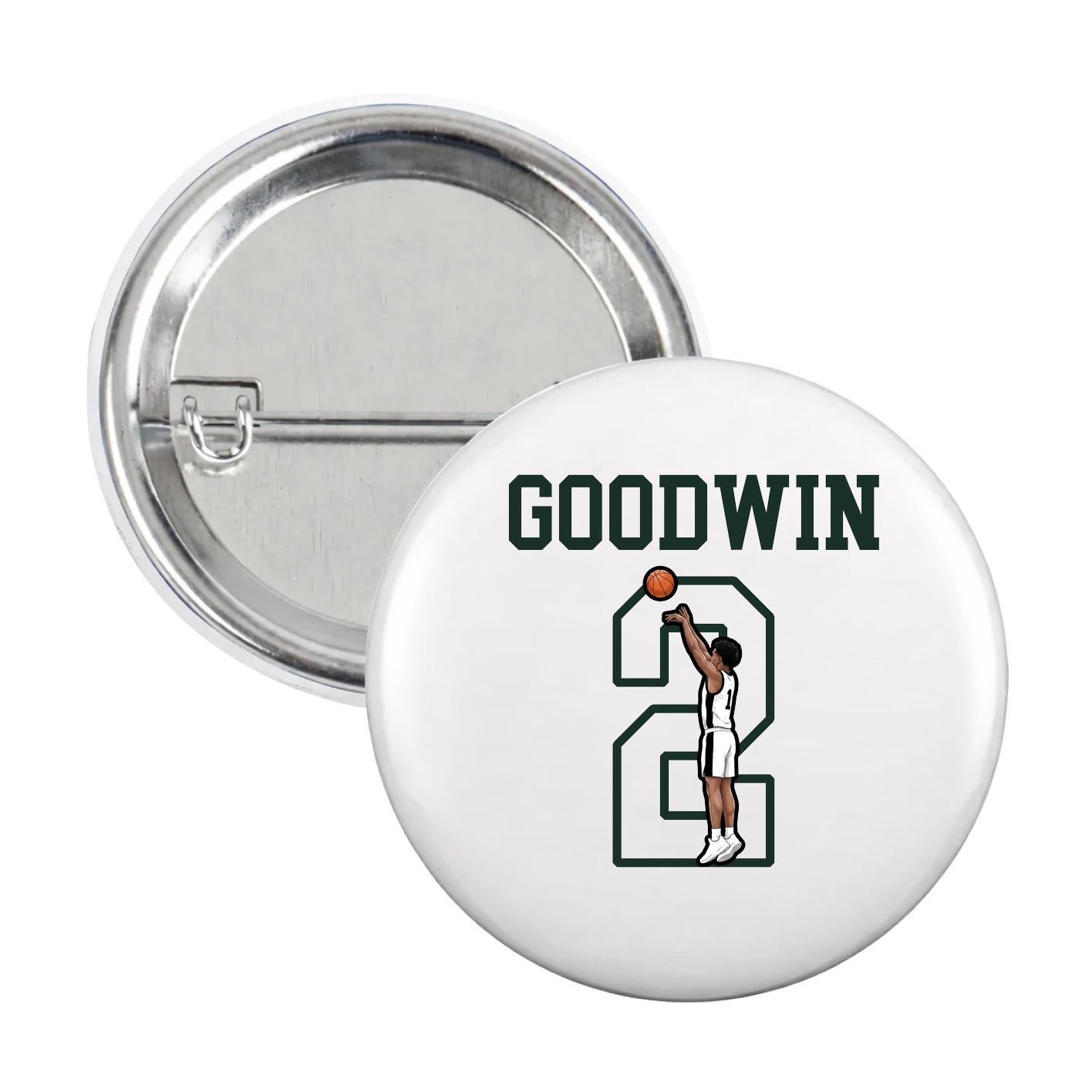 Game Day Button — Shirsey in White