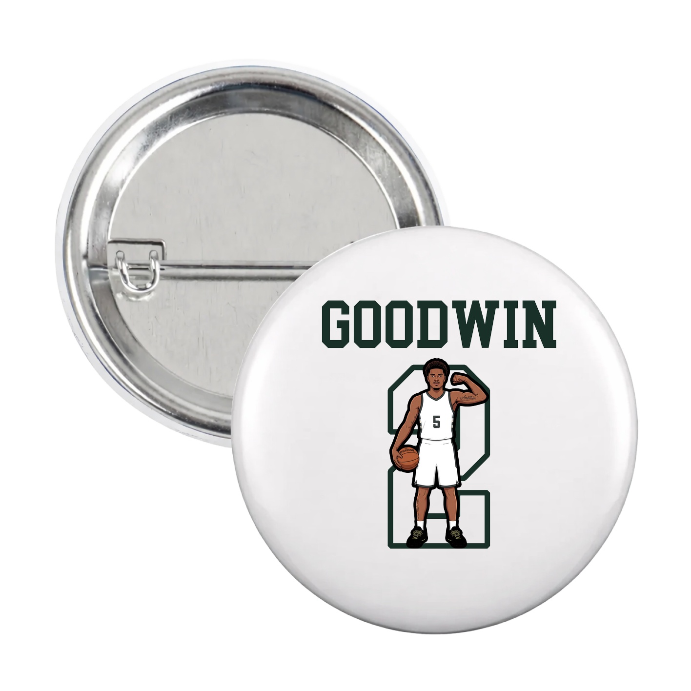 Game Day Button — Shirsey in White