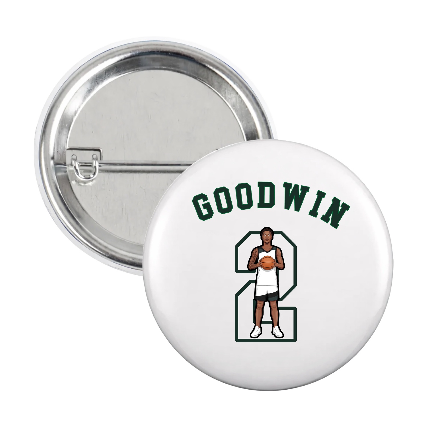 Game Day Button — Shirsey Arch in White