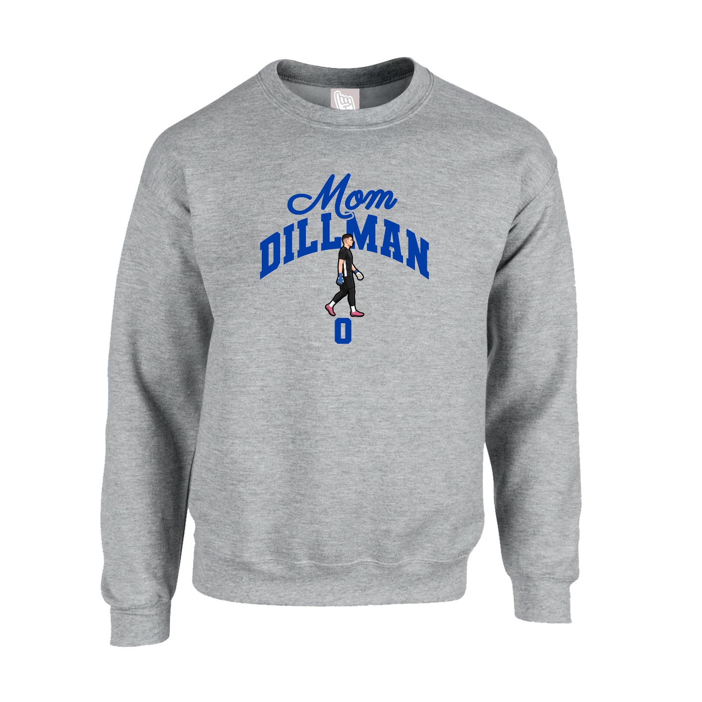 Fleece Crew — Mothers Day Arch in Grey