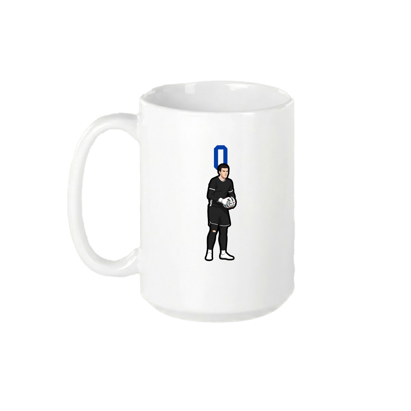 15oz Coffee Mug — Number Top in White