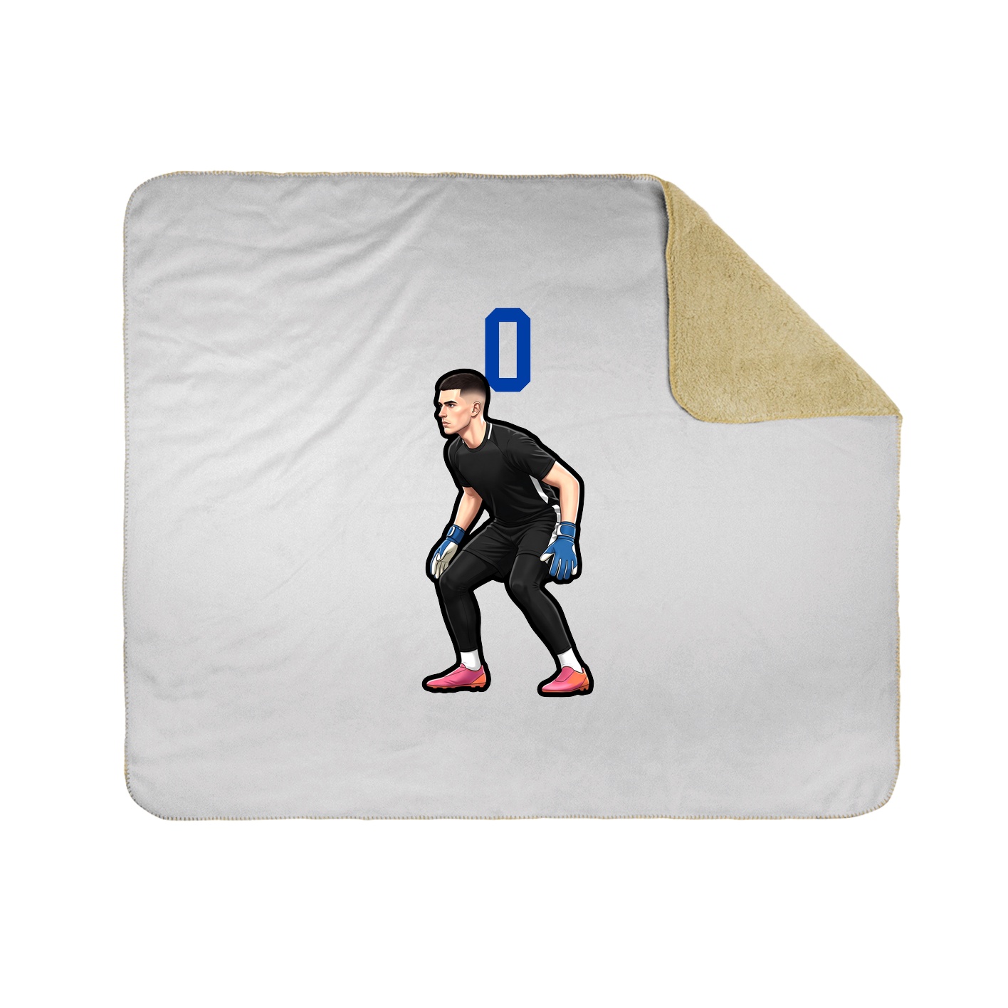 Throw Blanket — Number Top in White