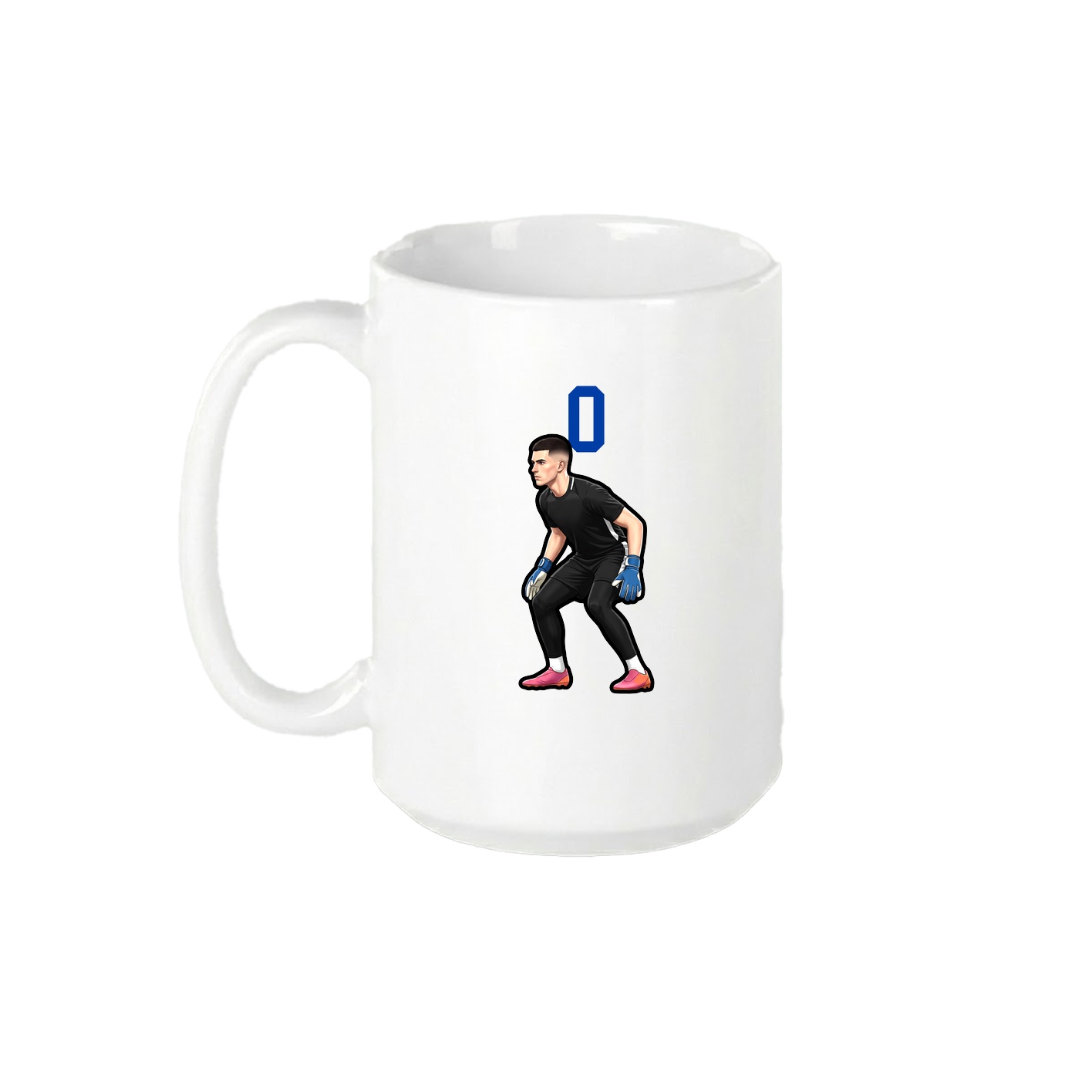 15oz Coffee Mug — Number Top in White
