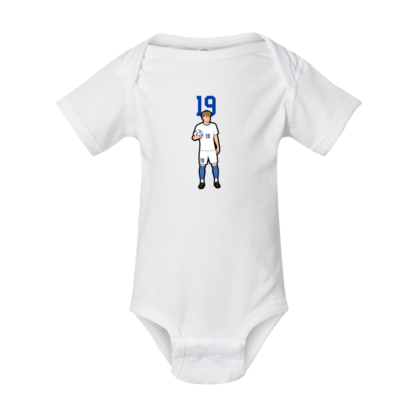 Baby Onesie — Number Top in White