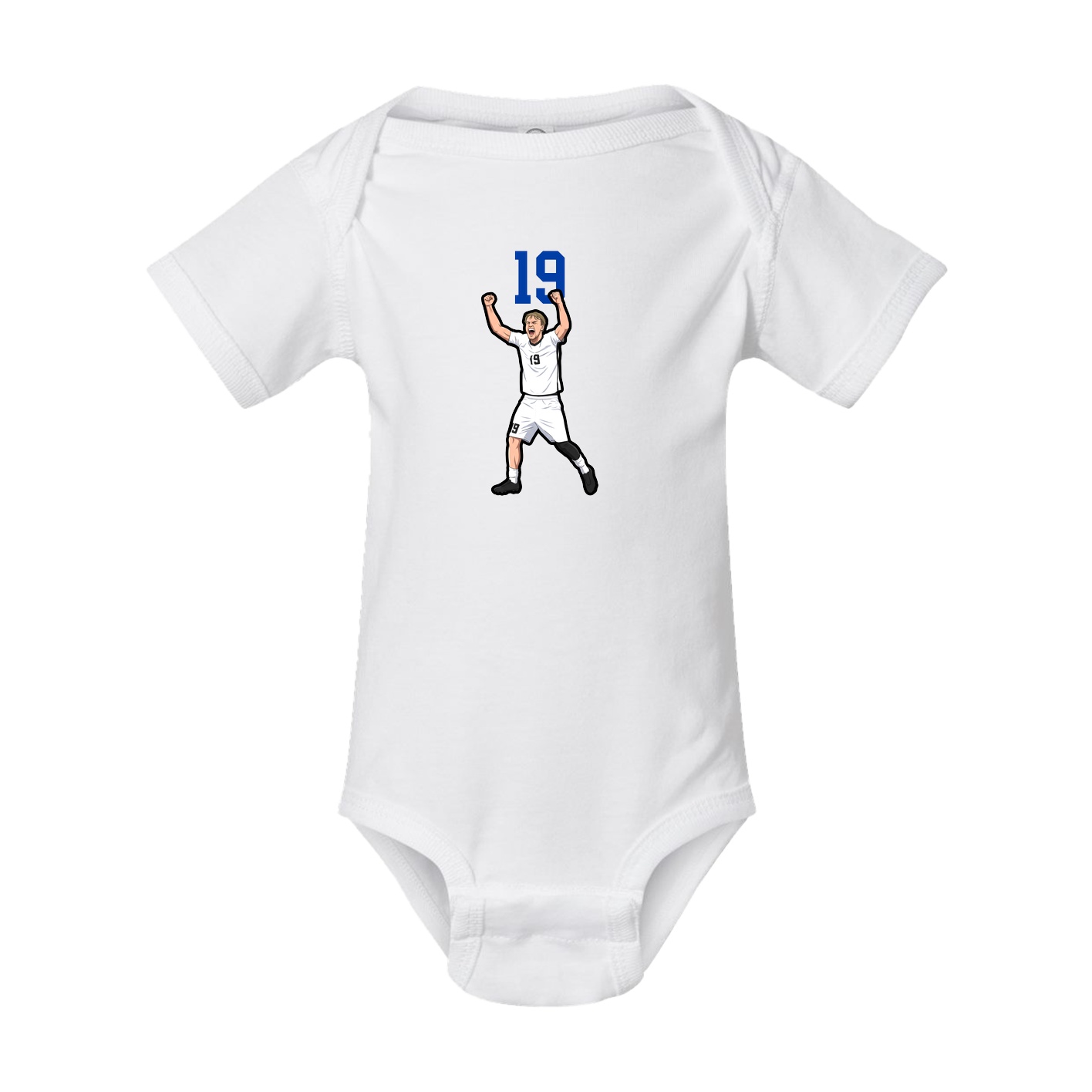 Baby Onesie — Number Top in White