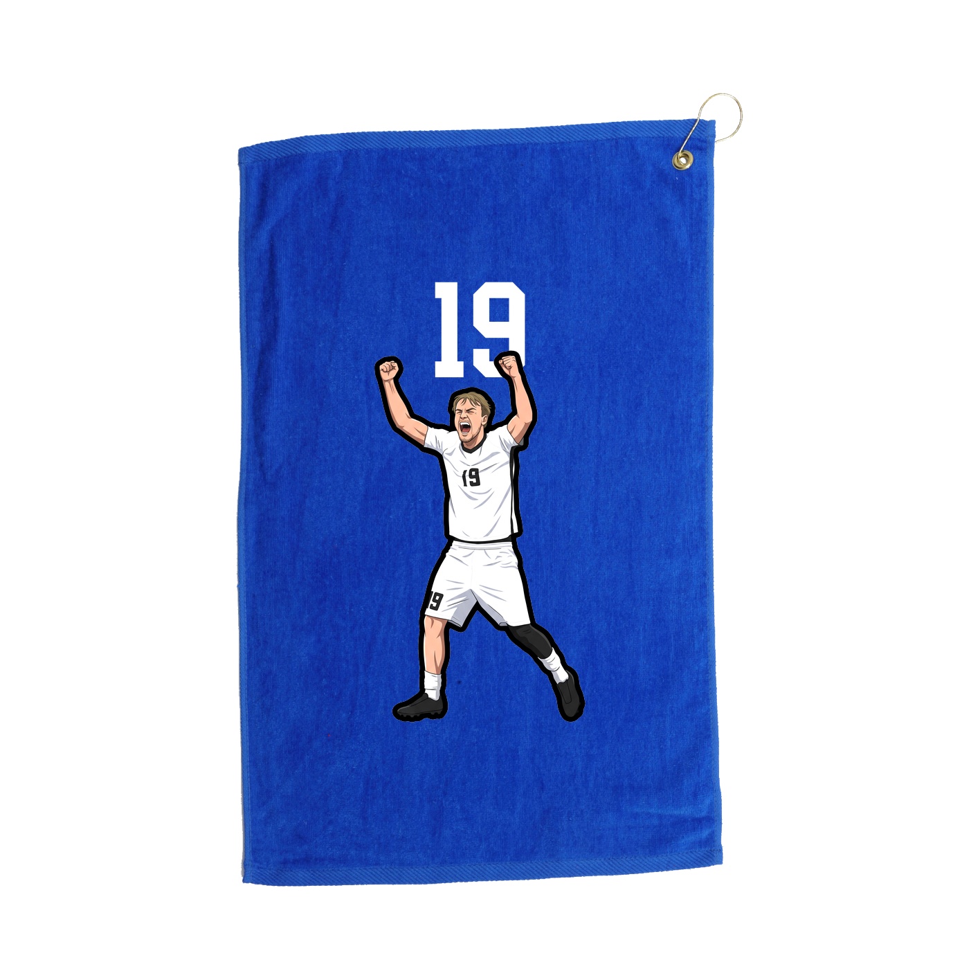 Golf Towel — Number Top in Royal