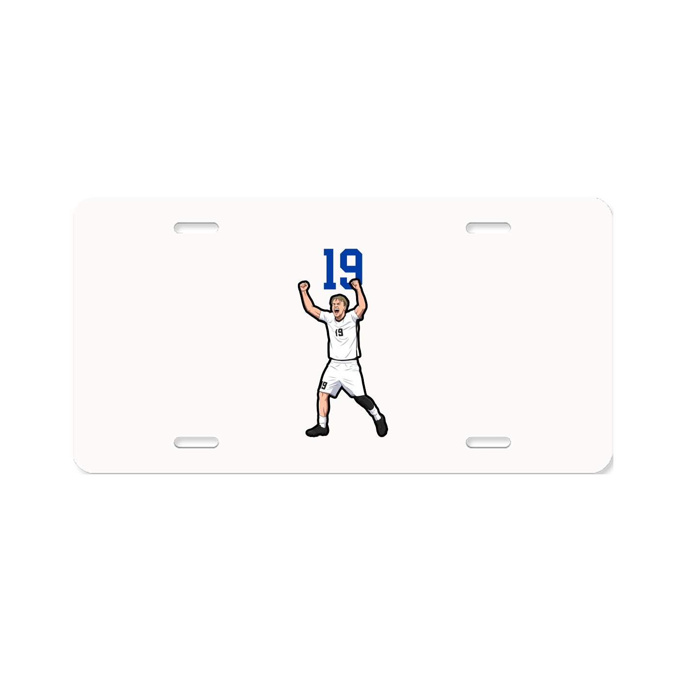 License Plate — Number Top in Classic