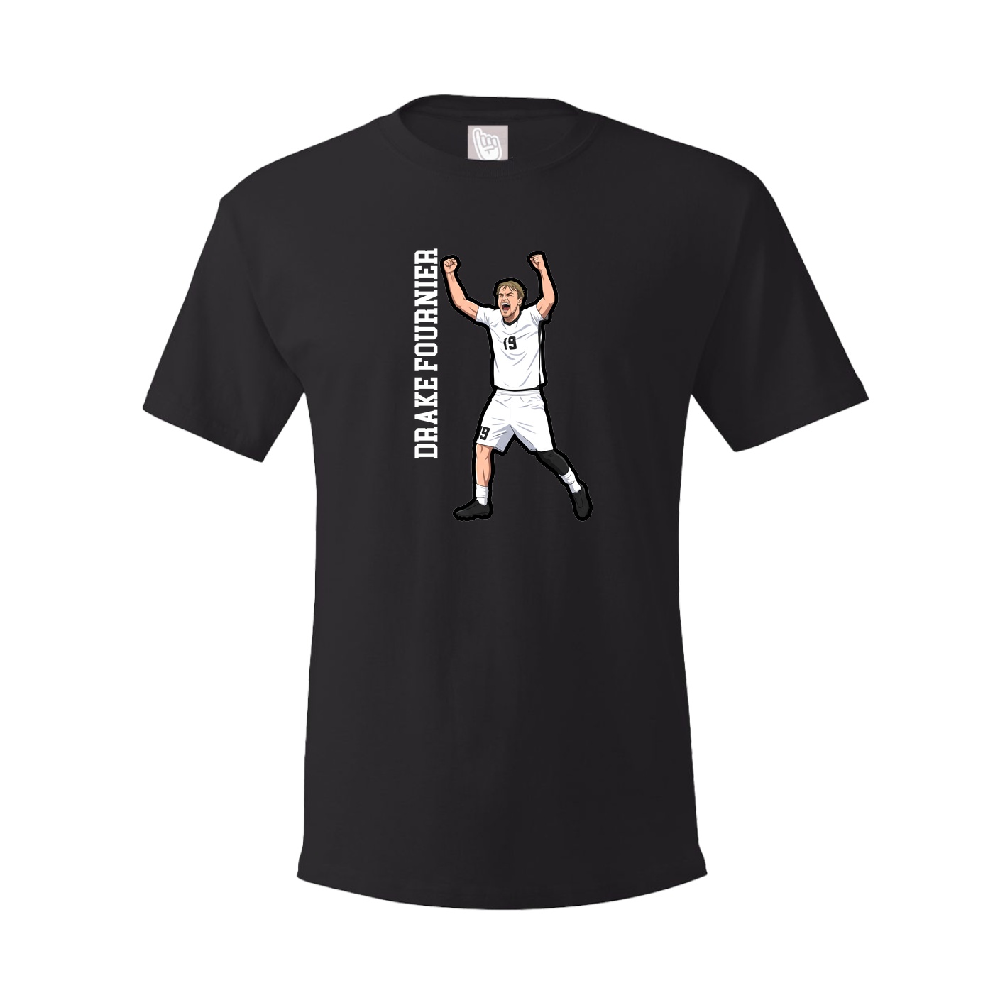Tee — Name Vertical in Black