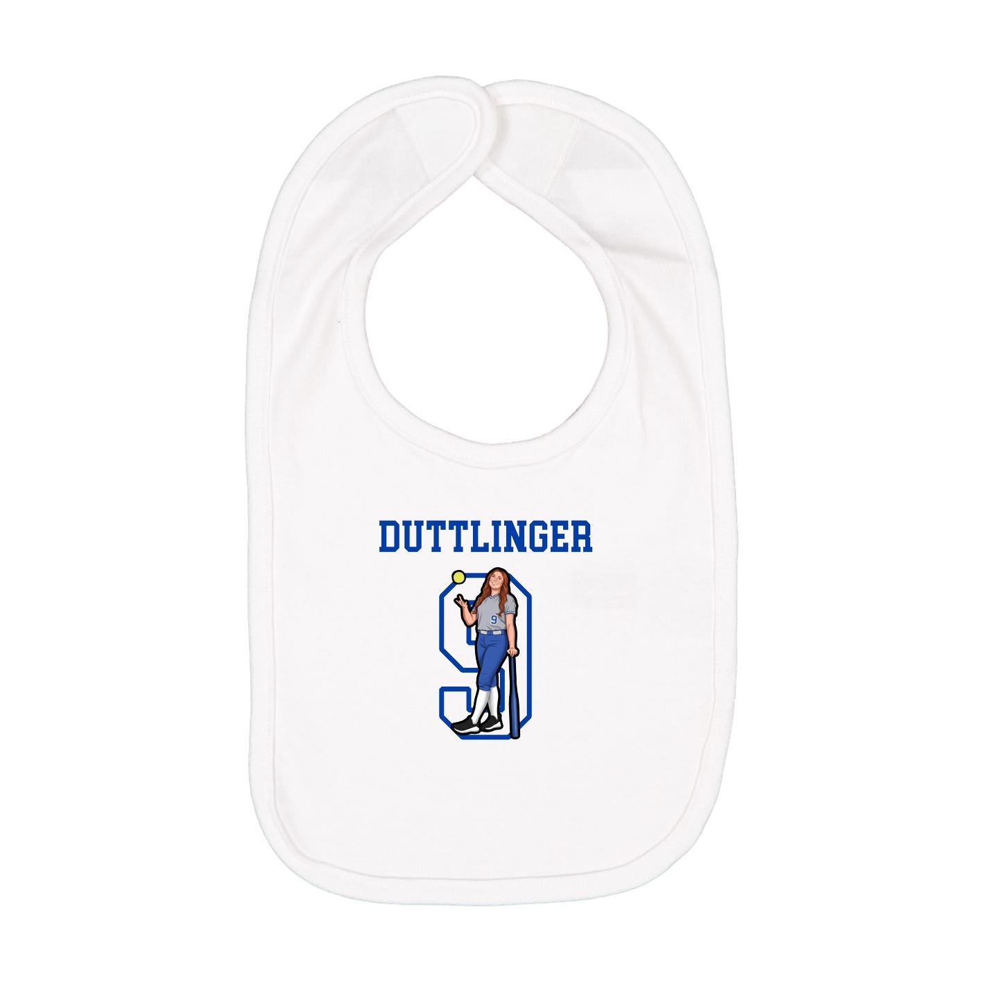 Infant Bib — Shirsey in White