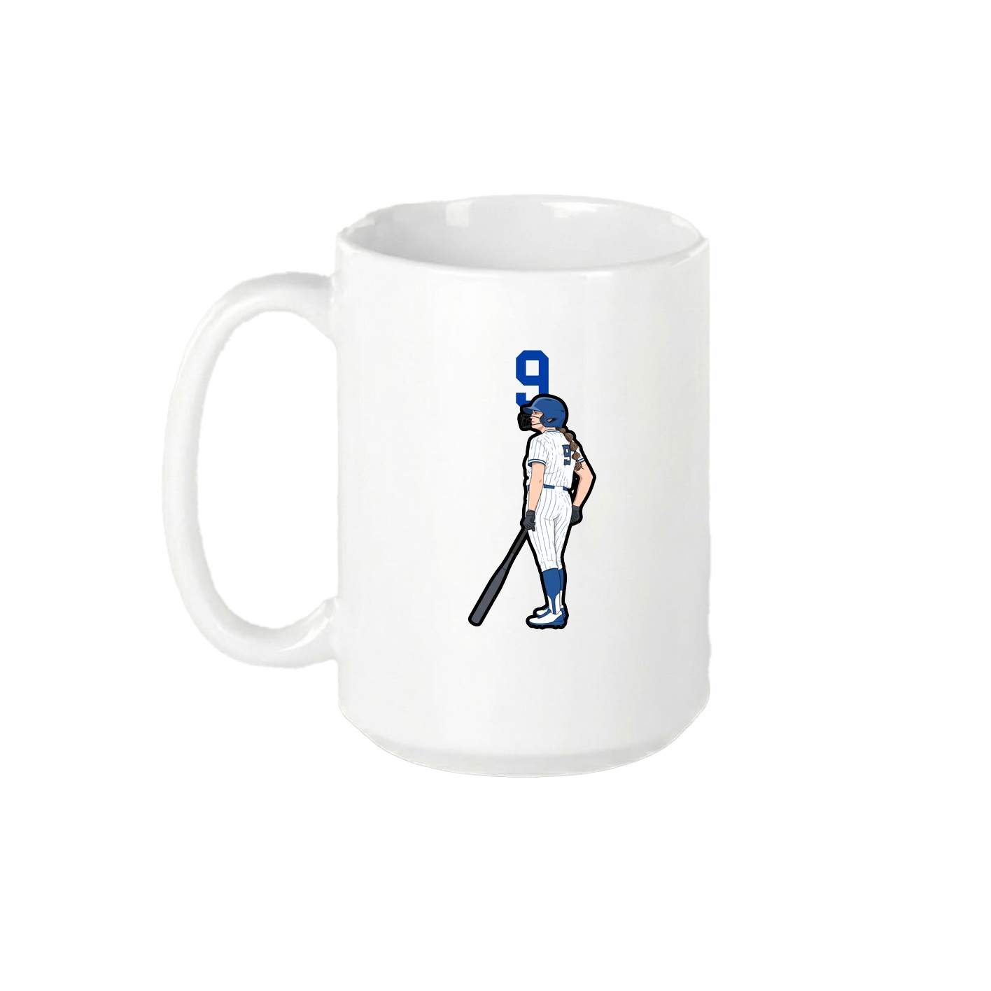 15oz Coffee Mug — Number Top in White