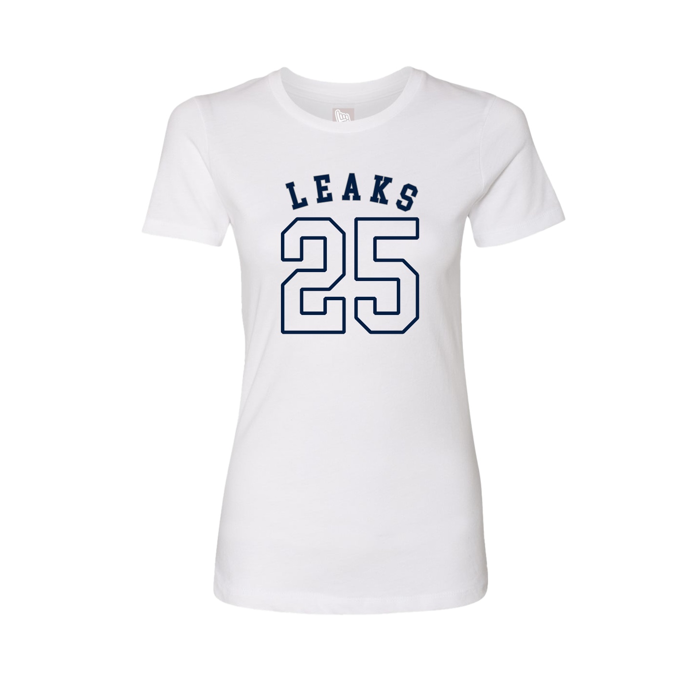 Fitted Women's Tee — Shirsey Arch in White