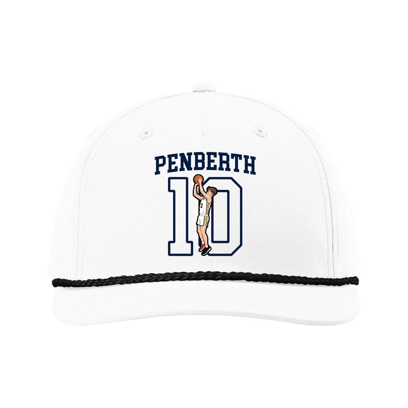 Five-Panel Classic Rope Cap — Shirsey in White
