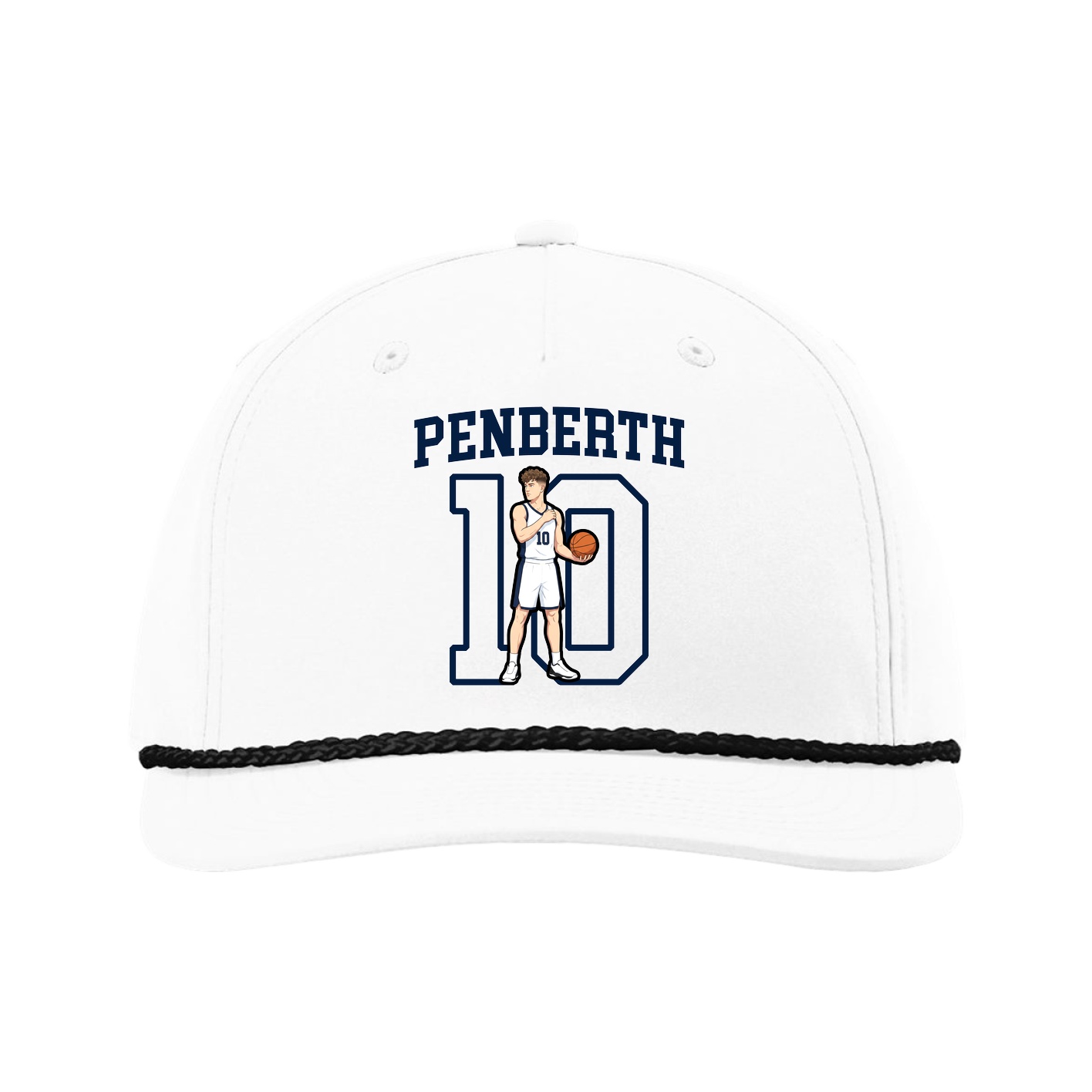 Five-Panel Classic Rope Cap — Shirsey in White
