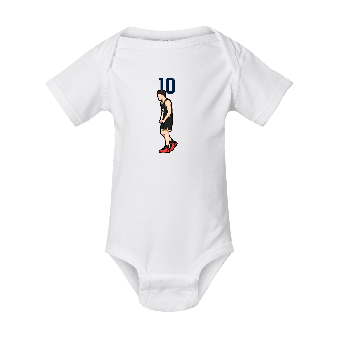 Baby Onesie — Number Top in White