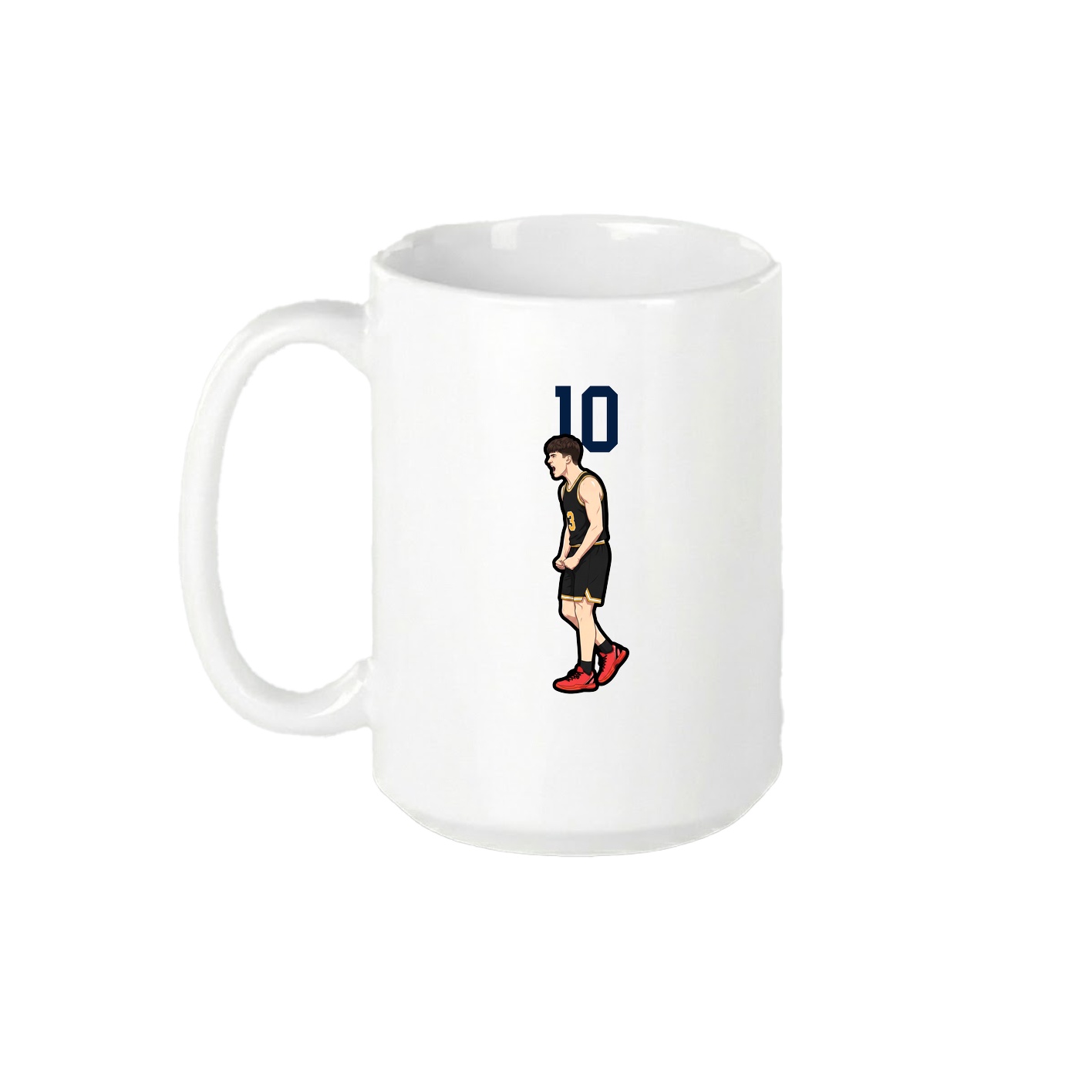15oz Coffee Mug — Number Top in White