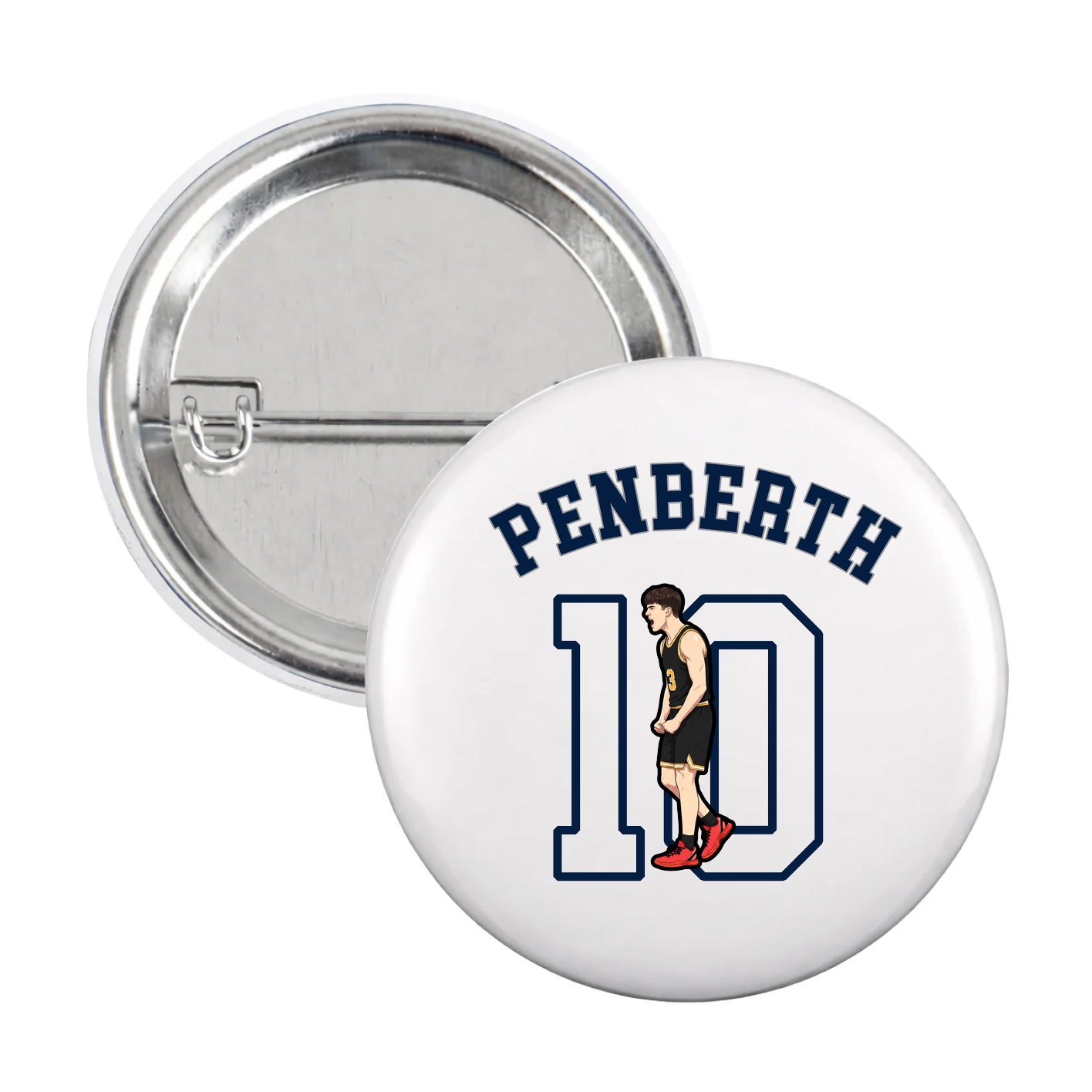 Game Day Button — Shirsey Arch in White