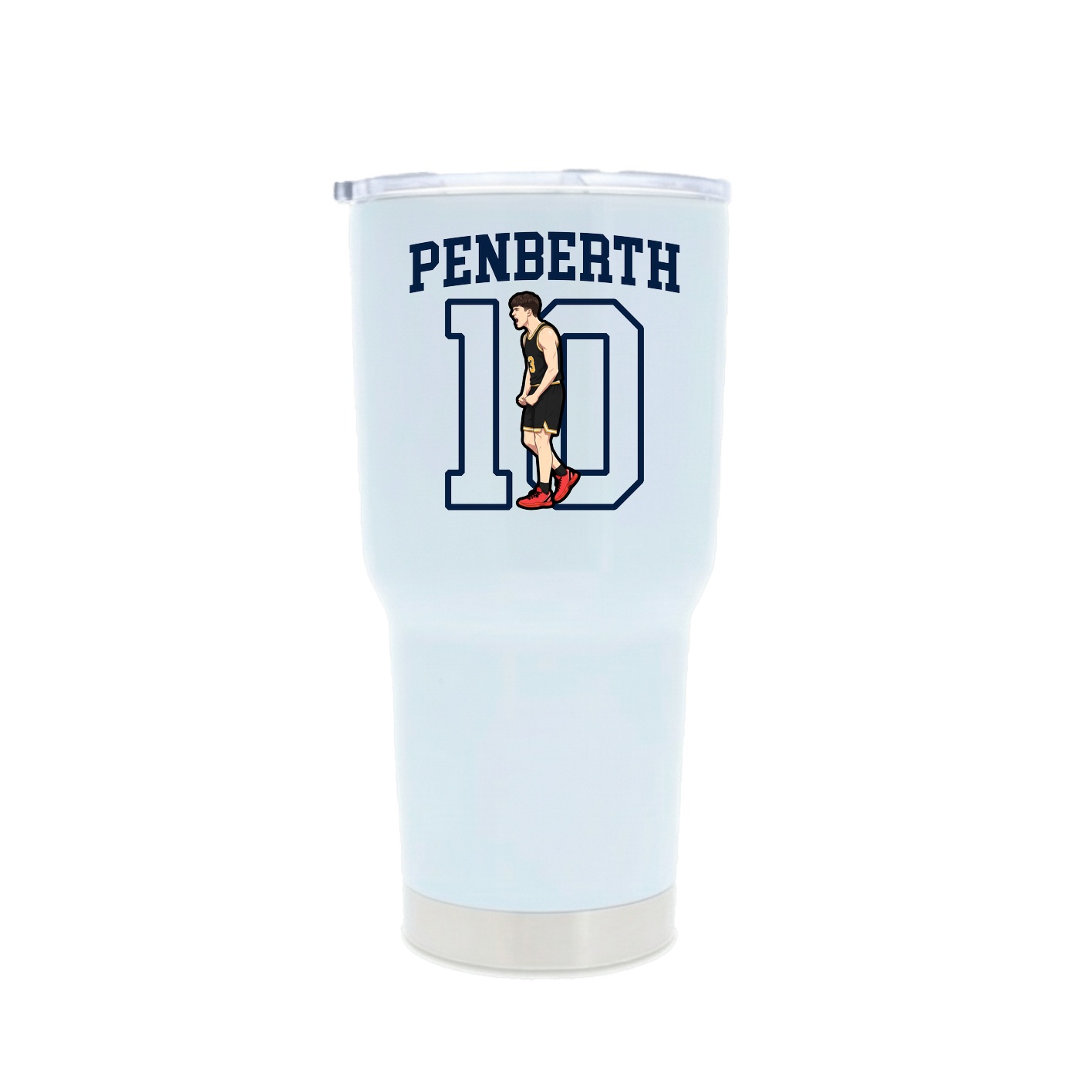 30oz Stainless Steel Tumbler — Shirsey in White