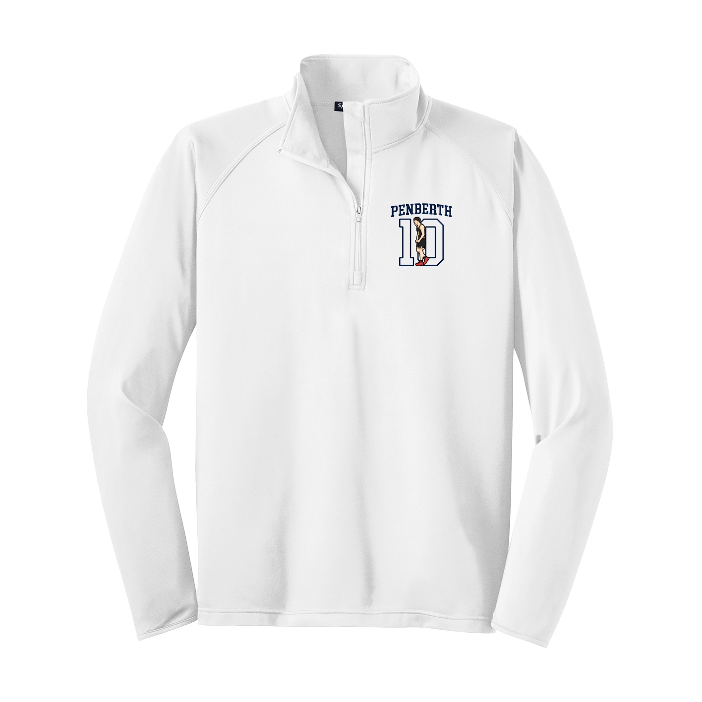 Q-Zip Pullover — Shirsey in White